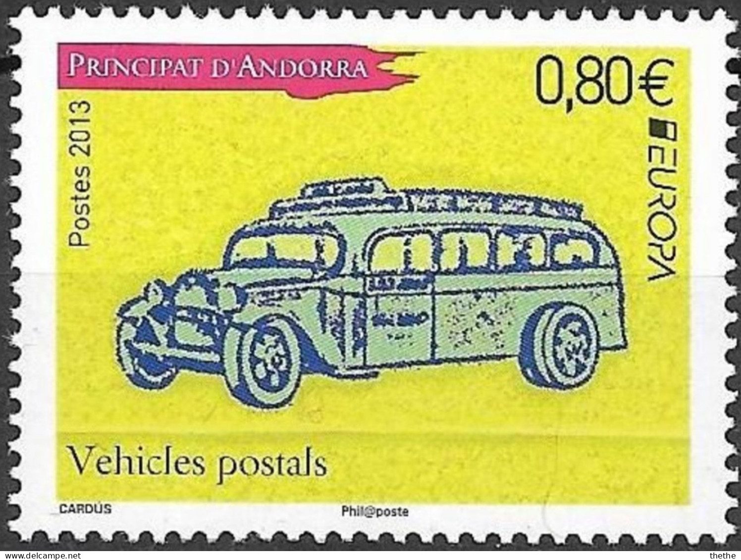 ANDORRE - EUROPA : Véhicule Postal - Nuevos