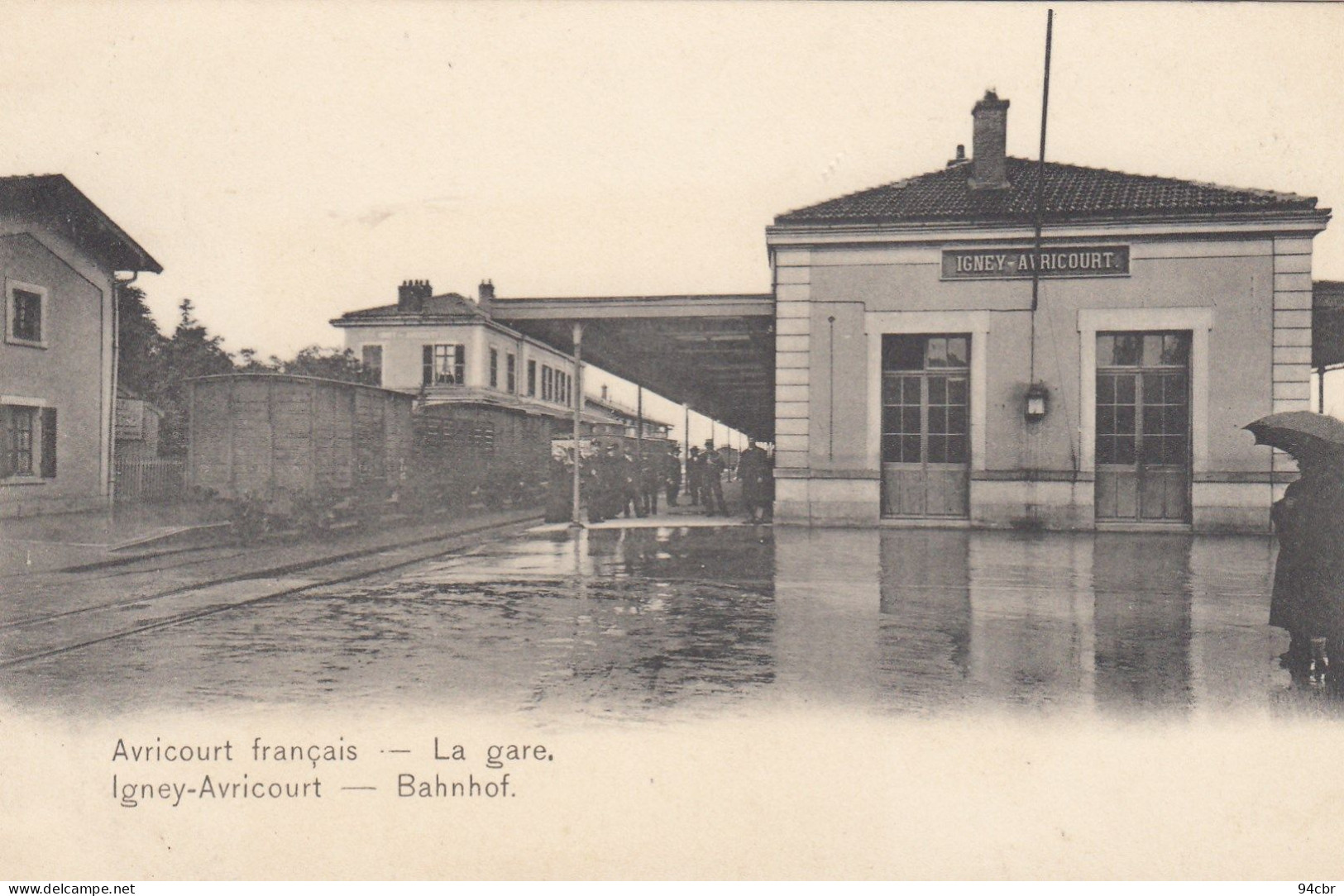 CPA (57)IGNEY    AVRICOURT  Bahnof - Sonstige & Ohne Zuordnung