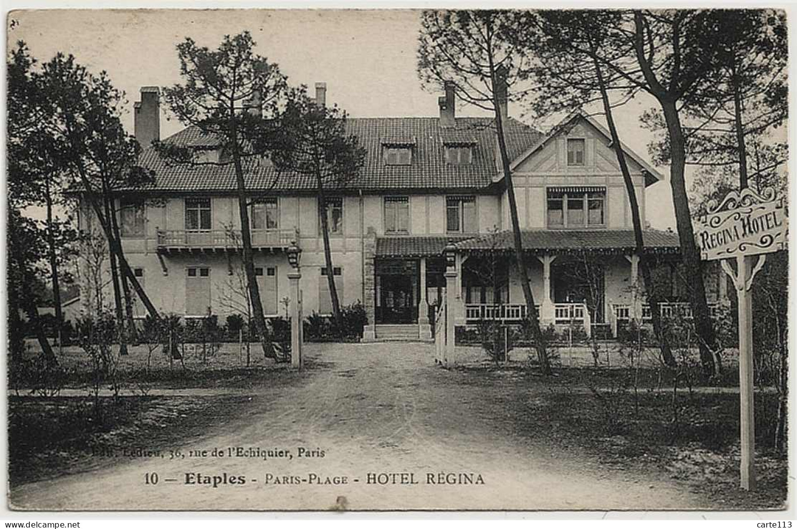 62 - B30607CPA - ETAPLES, PARIS PLAGE - Hotel  REGINA - Bon état - PAS-DE-CALAIS - Etaples