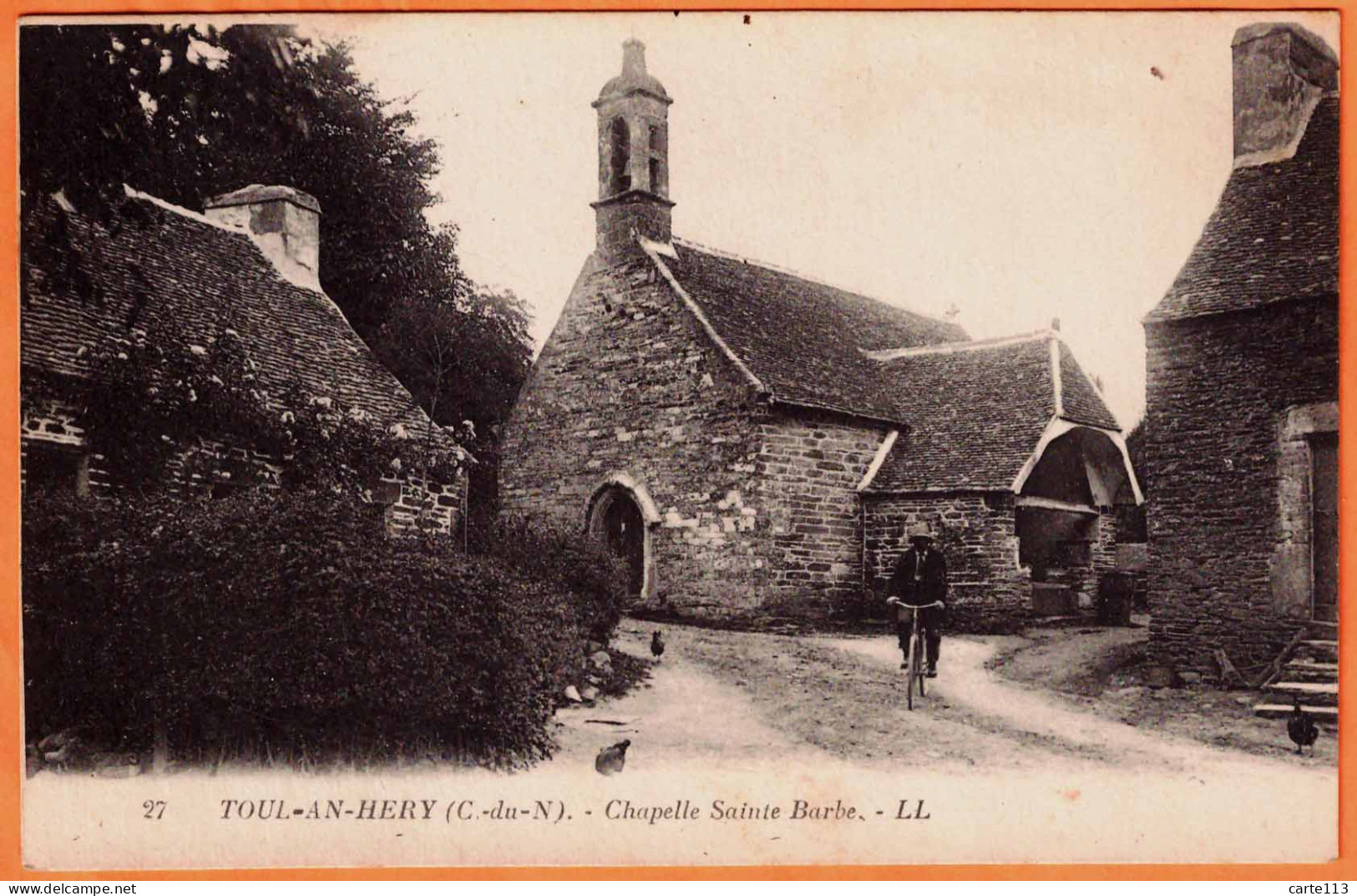 22 - B34637CPA - TOUL AN HERY - PLESTIN LES GREVES - Chapelle Ste Sainte Barbe - Très Bon état - COTES-D'ARMOR - Plestin-les-Greves