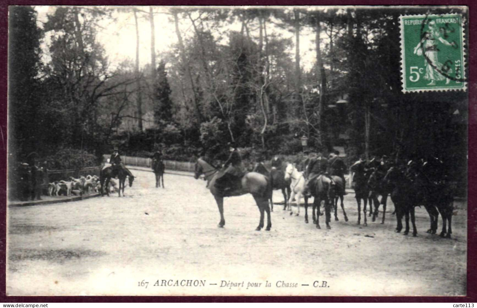 33 - B28110CPA - ARCACHON - Depart Pour La Chasse - Très Bon état - GIRONDE - Arcachon