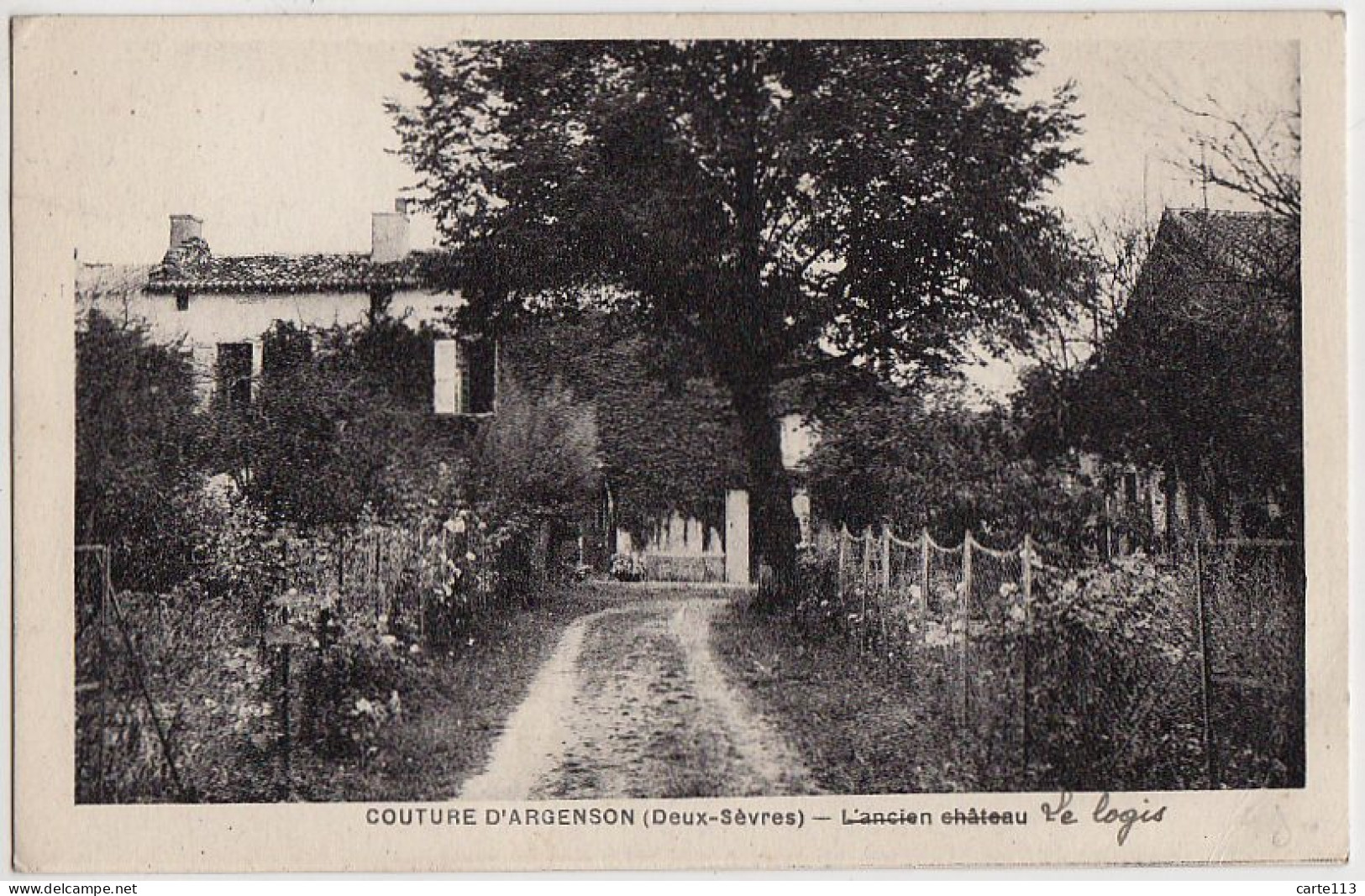 79 - B18021CPA - COUTURE D' ARGENSON - Le Logis - Ancien Chateau - Très Bon état - DEUX-SEVRES - Andere & Zonder Classificatie