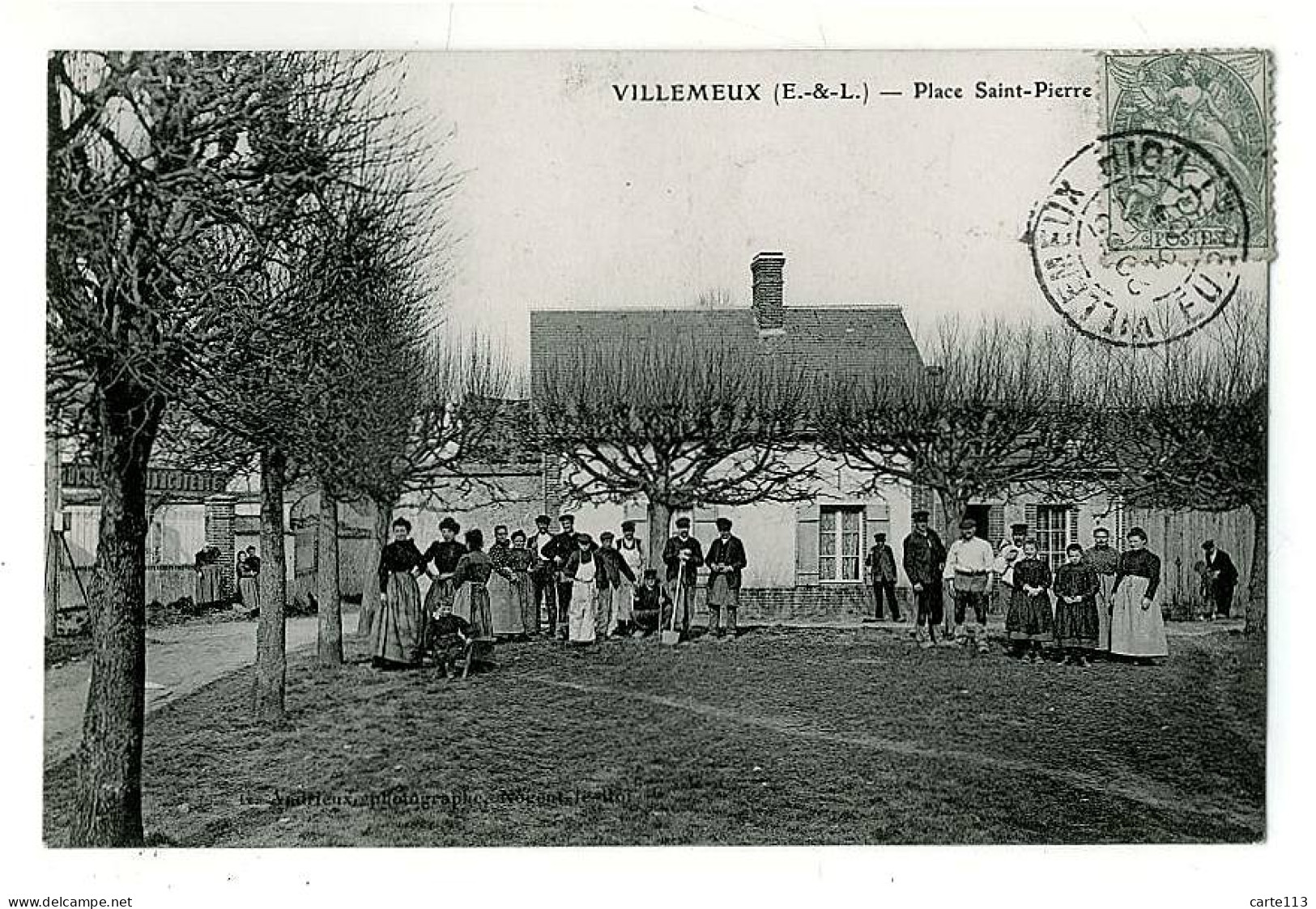28 - B5654CPA - VILLEMEUX - Place Saint Pierre - Parfait état - EURE-ET-LOIR - Altri & Non Classificati
