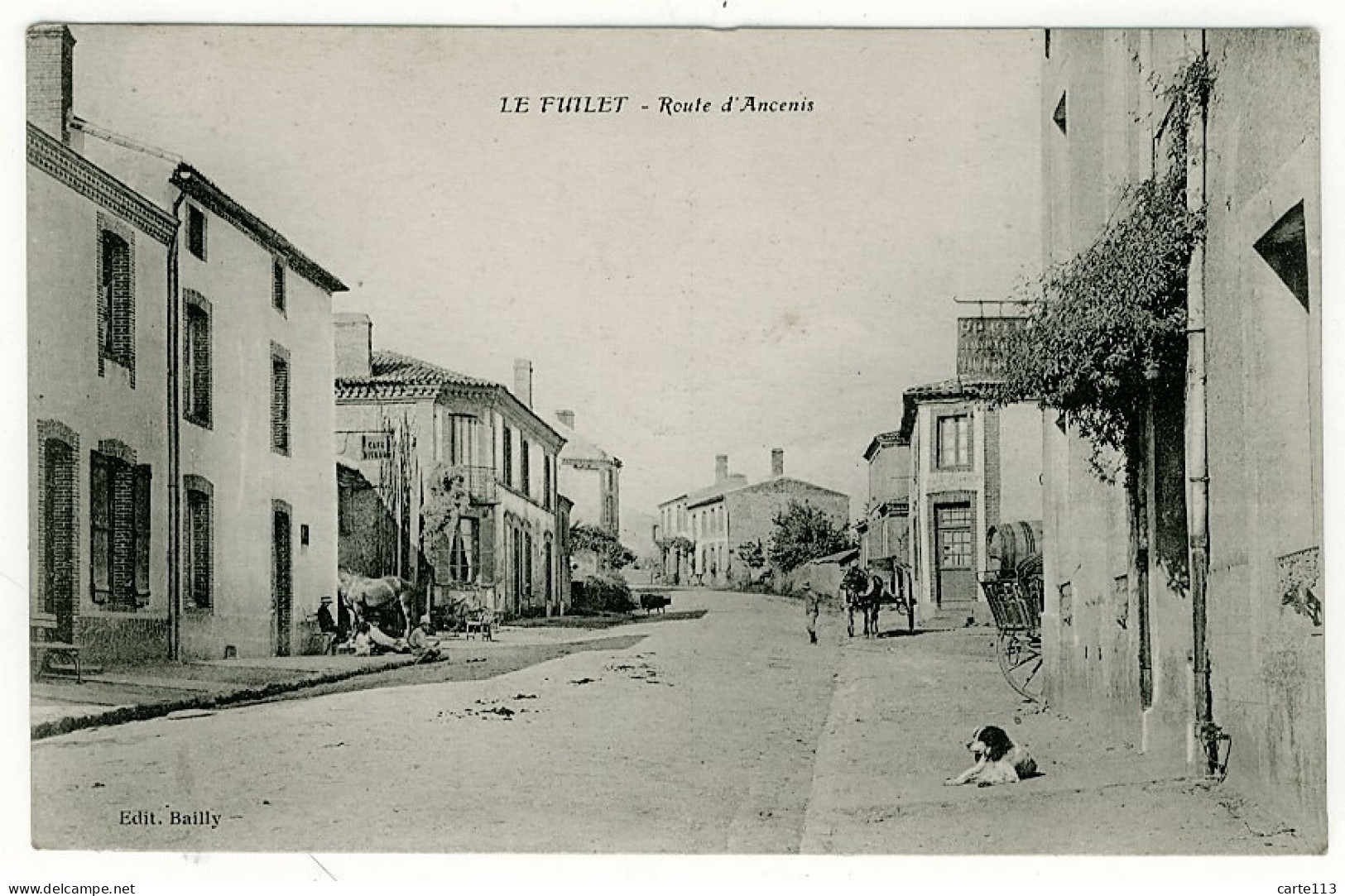 49 - B3202CPA - LE FUILET - Route D'Ancenis (café BIGEARD) - Parfait état - MAINE ET LOIRE - Sonstige & Ohne Zuordnung