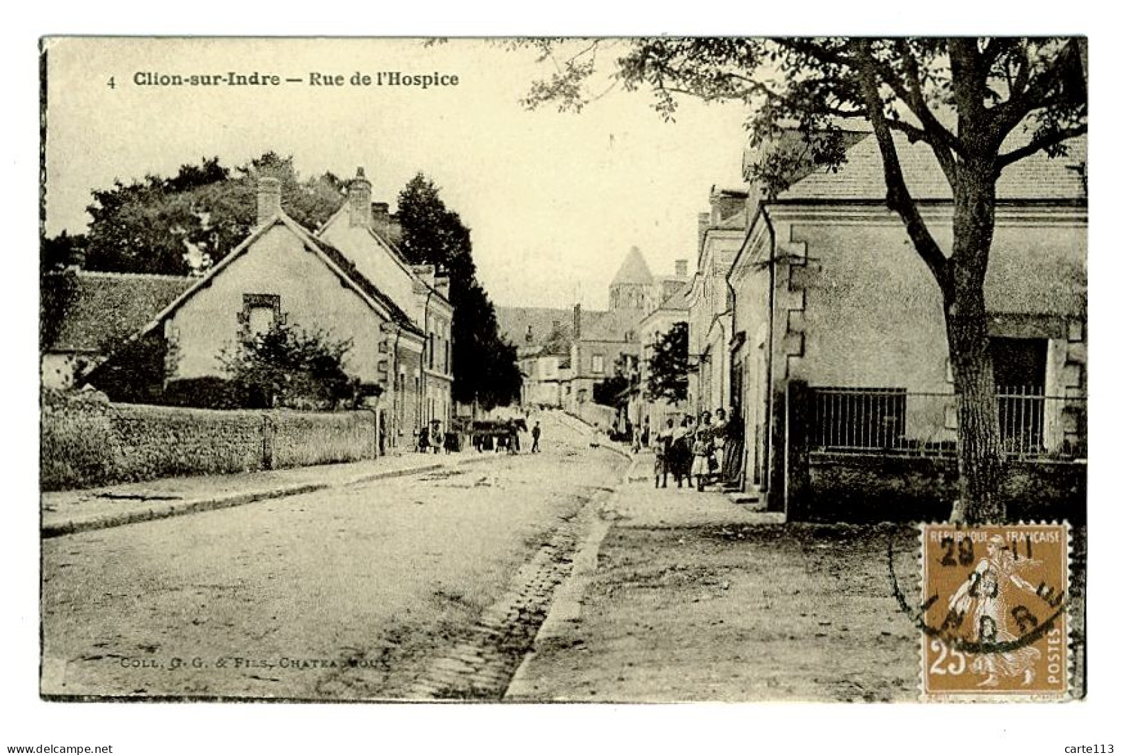 36 - B4322CPA - CLION SUR INDRE - Rue De L'hospice - Parfait état - INDRE - Otros & Sin Clasificación