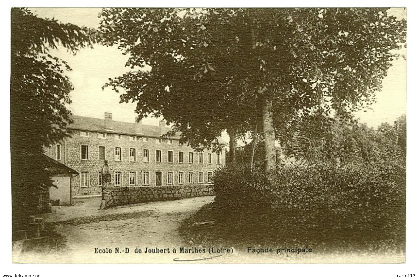 42 - B3627CPA - MARLHES - Ecole Notre Dame De Joubert - Façade Principale - Parfait état - LOIRE - Altri & Non Classificati