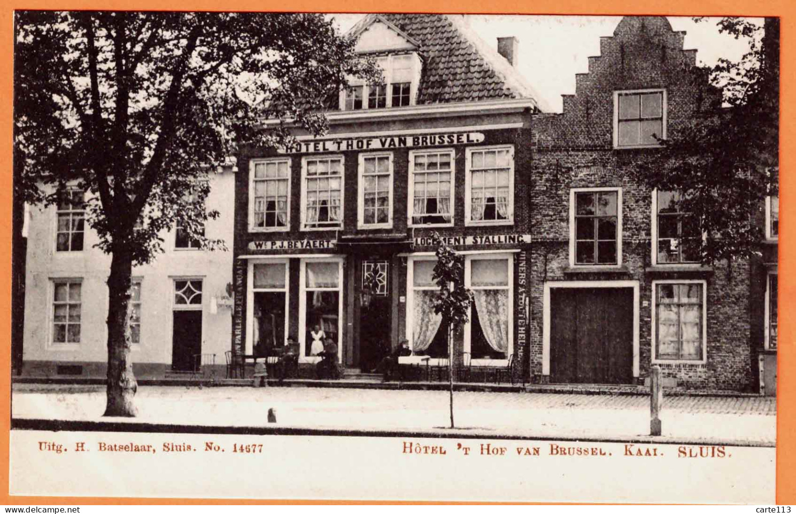 - B34301CPA - SLUIS - NEDERLAND - Hotel 'T HOF VAN BRUSSEL - Carte Pionniere, Precurseur - Très Bon état - EUROPE - Sluis