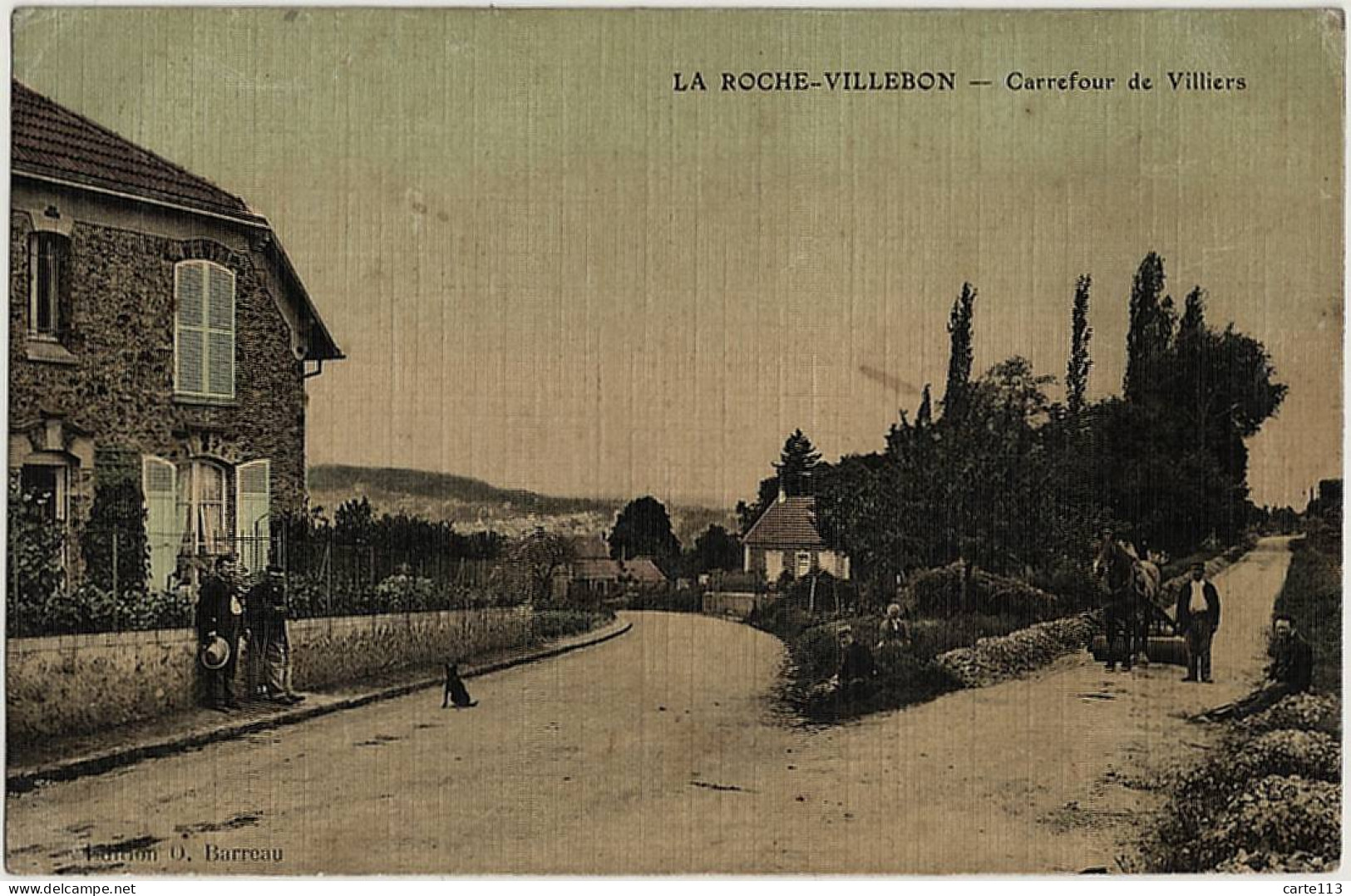 78 - B30962CPA - LA ROCHE VILLEBON - Carrefour De Villiers - Très Bon état - YVELINES - Sonstige & Ohne Zuordnung