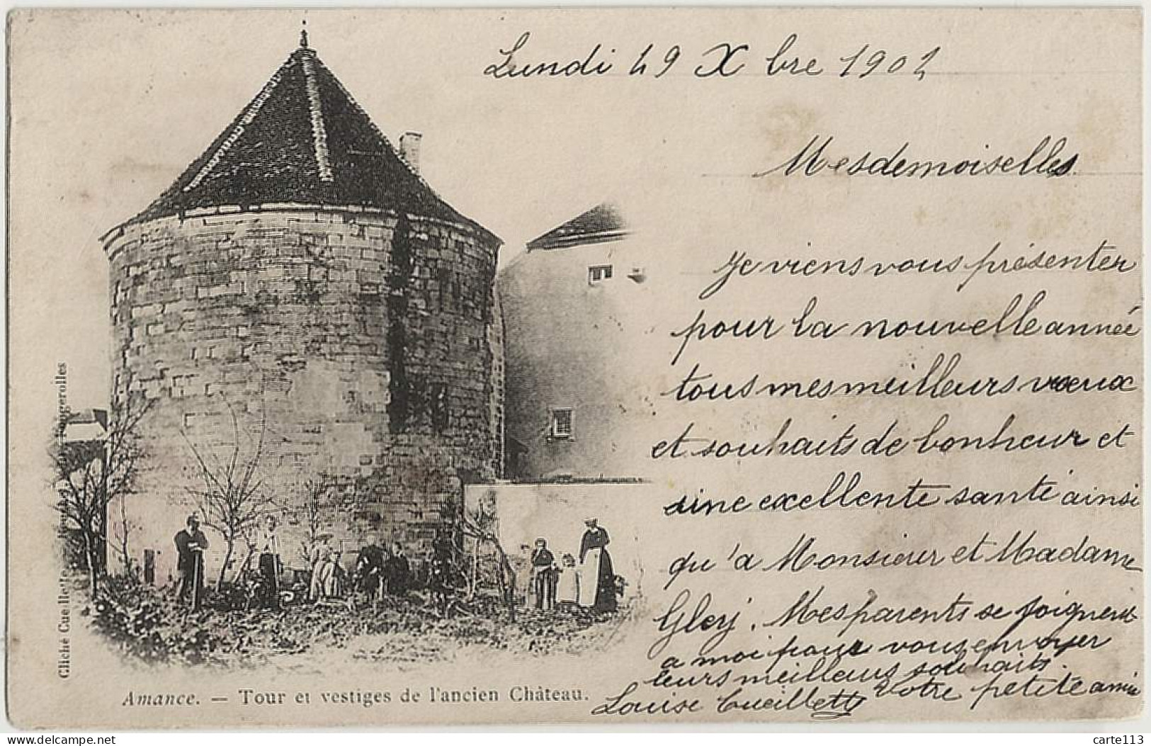 70 - B30810CPA - AMANCE - Tour Et Vestiges  Ancien Chateau - Carte Pionniere - Très Bon état - HAUTE-SAONE - Altri & Non Classificati