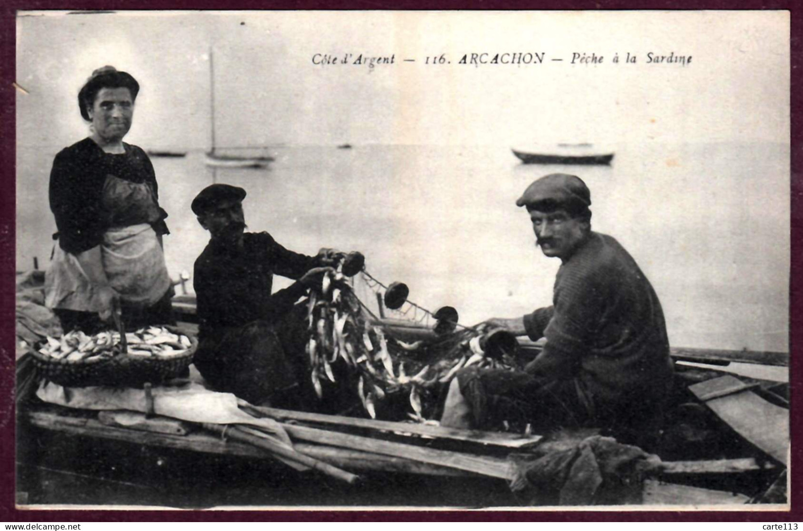 33 - B28118CPA - ARCACHON - Peche à La Sardine - Très Bon état - GIRONDE - Arcachon