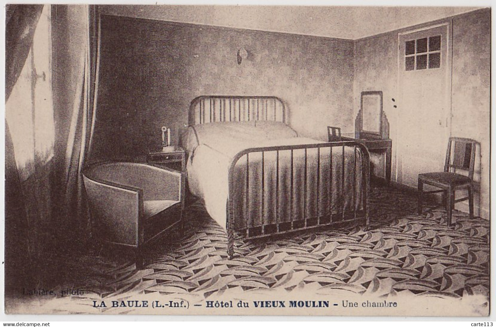 44 - B17594CPA - LA BAULE - Hotel Du VIEUX MOULIN - Une Chambre - Très Bon état - LOIRE-ATLANTIQUE - La Baule-Escoublac