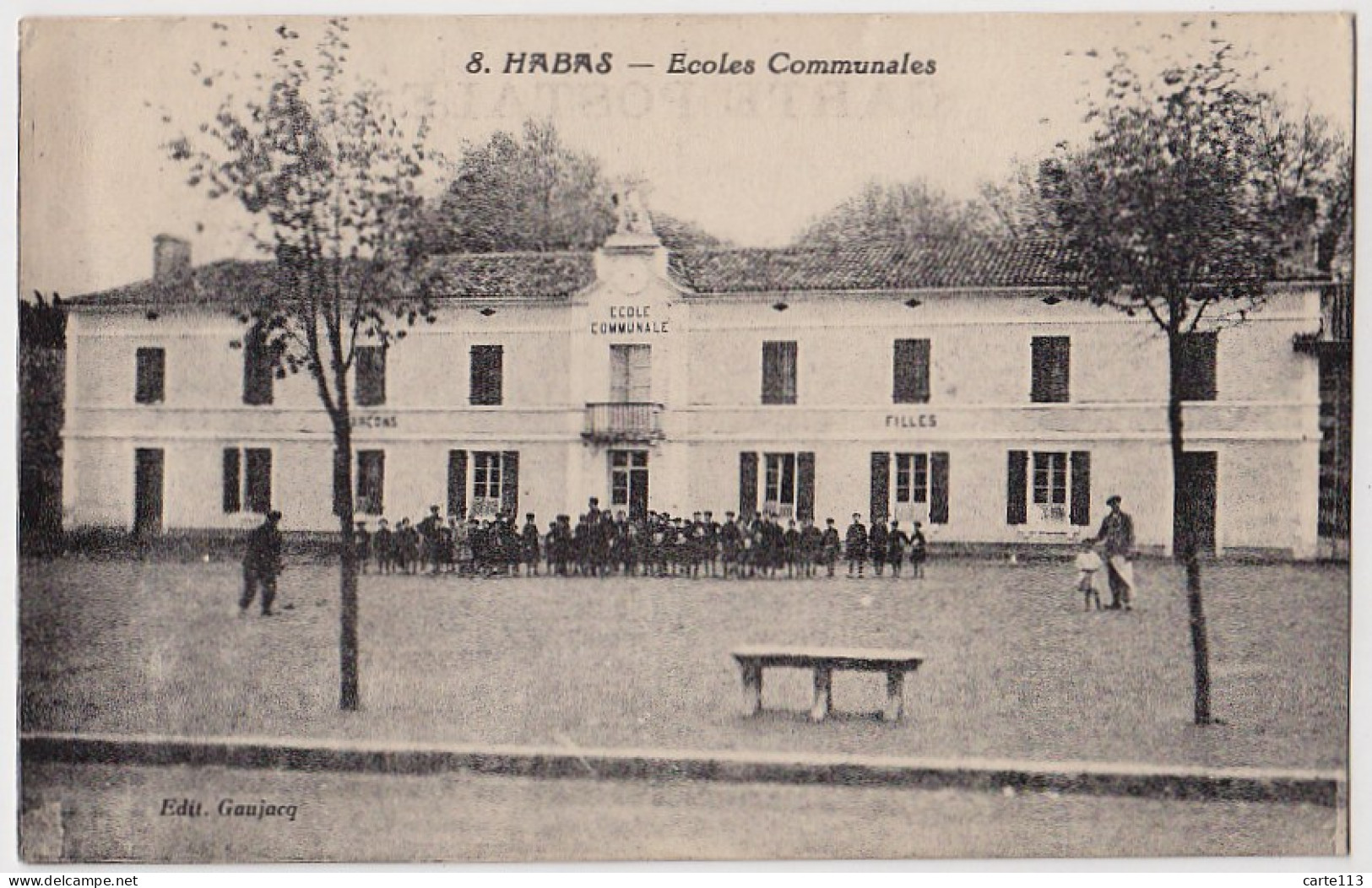 40 - B17118CPA - HABAS - Ecoles Communales - Très Bon état - LANDES - Autres & Non Classés