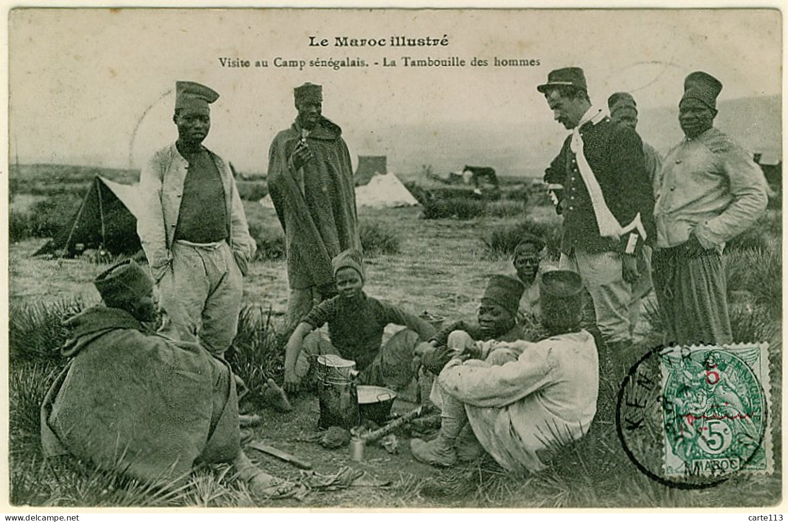 0 - T10336CPA - MAROC - Camp Sénégalais, La Tambouille Des Hommes - Très Bon état - AFRIQUE - Altri & Non Classificati