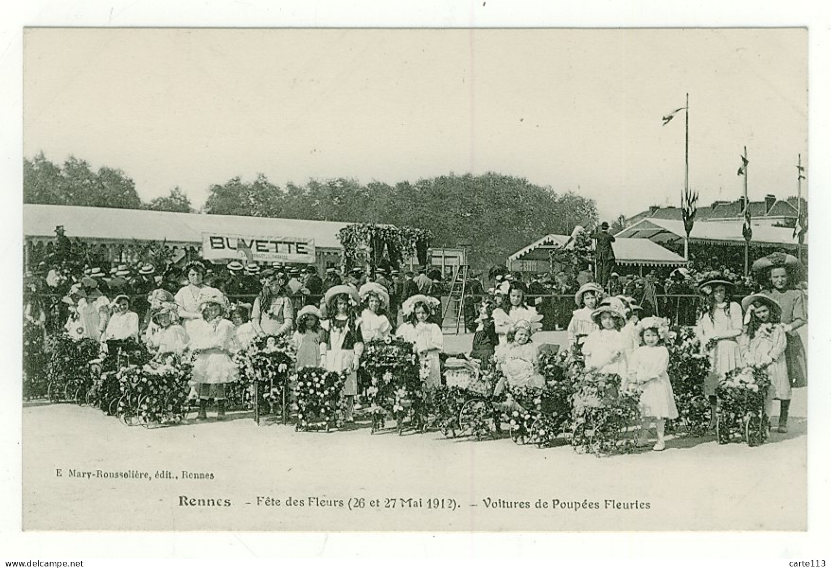 35 - B4819CPA - RENNES - FETE DES FLEURS - Voitures De Poupées Fleuries - Parfait état - ILLE-ET-VILAINE - Rennes