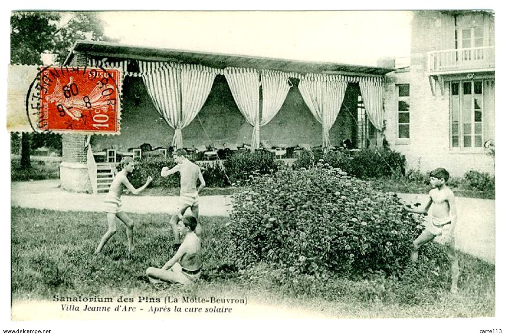 41 - B3749CPA - LAMOTTE BEUVRON - Sanatorium Des Pins - Villa Jeanne D'Arc Après La Cure Solaire - Très Bon état - LOIR- - Lamotte Beuvron