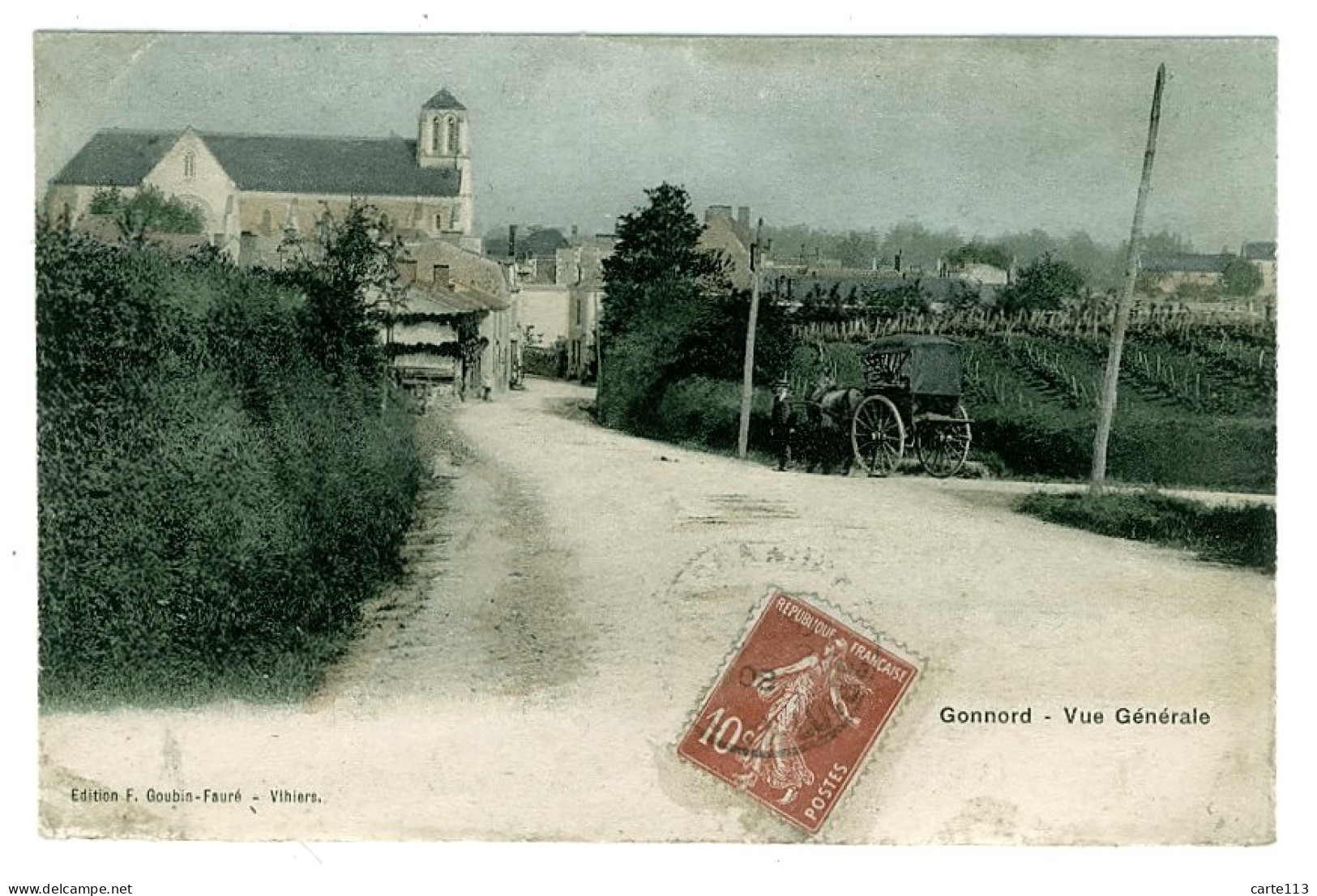 49 - B3257CPA - GONNORD - Vue Générale - Bon état - MAINE ET LOIRE - Sonstige & Ohne Zuordnung