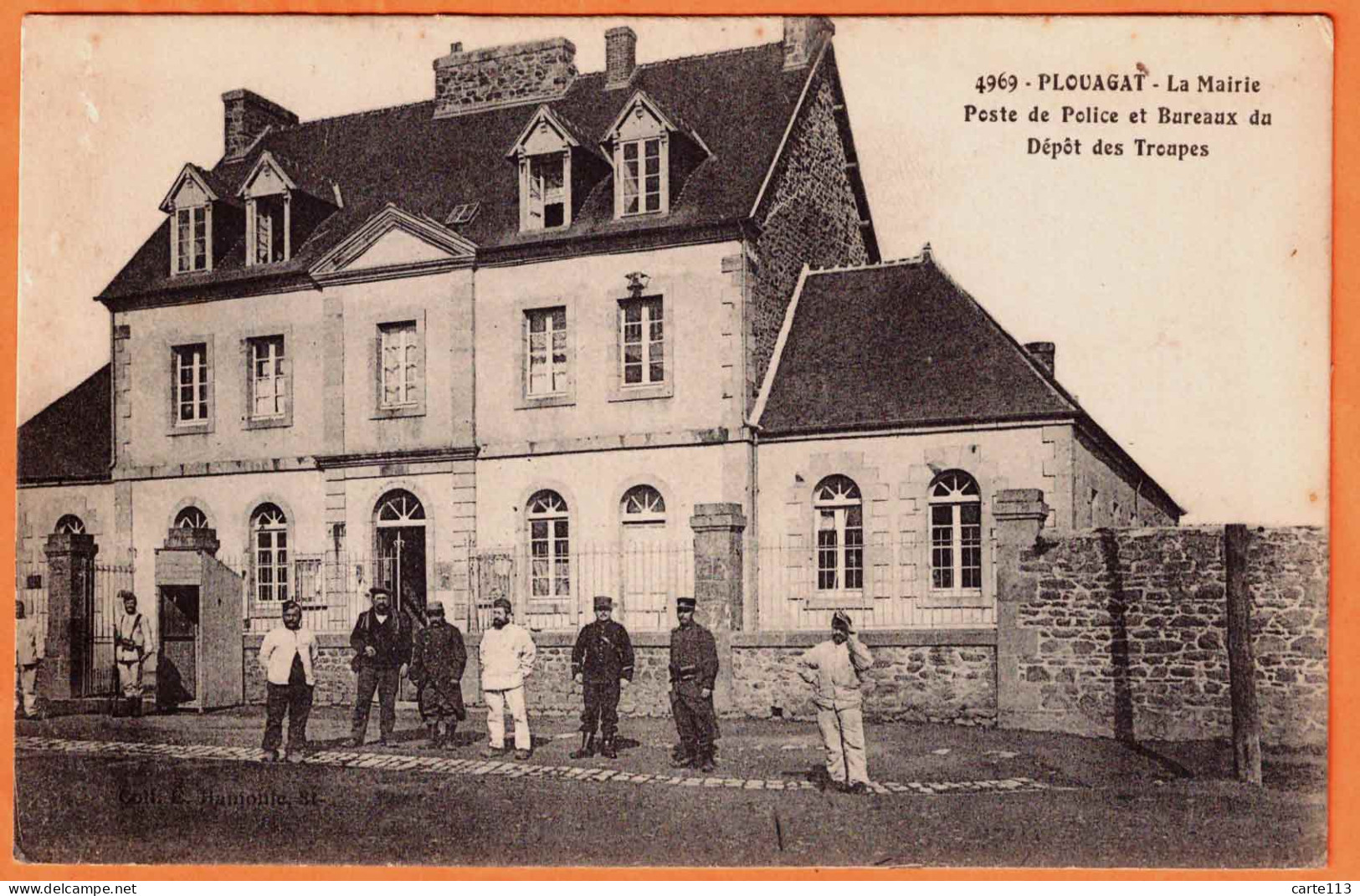 22 - B34632CPA - PLOUAGAT - La Mairie - Poste De Police - Bureaux Du Dépôt - Très Bon état - COTES-D'ARMOR - Autres & Non Classés