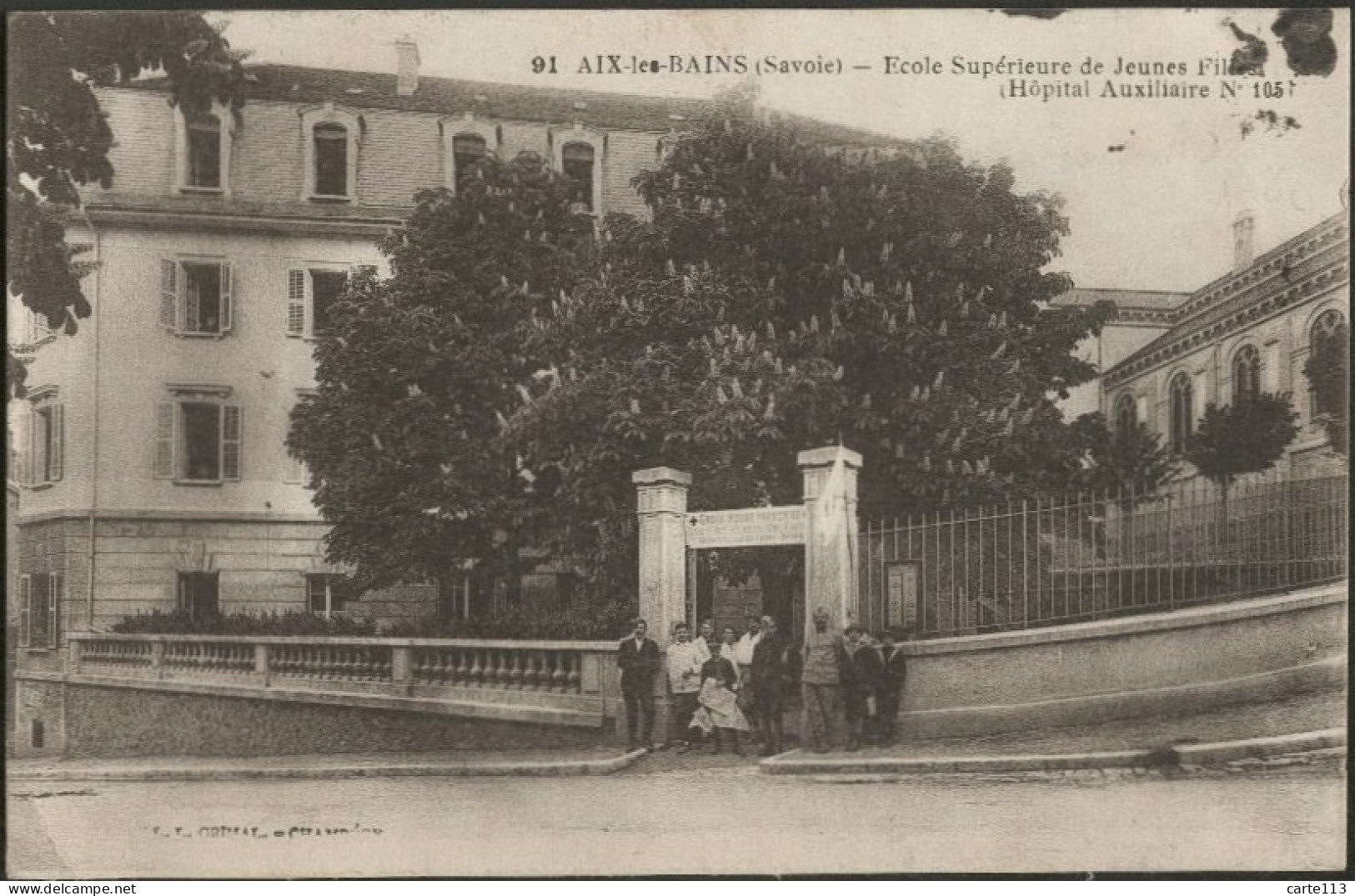 73 - B31791CPA - AIX LES BAINS - Ecole Superieure De Jeunes Filles, Hopital Auxilliaire No 1051 - Très Bon état - SAVOIE - Aix Les Bains