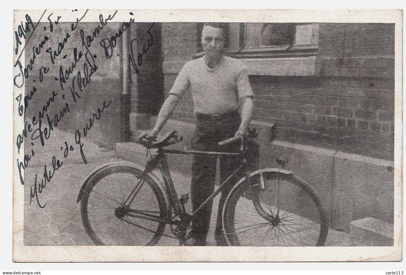 59 - T1131CPSM - DOUAI - Carte Photo - Tour De France D'un Unijambiste En Vélo - Très Bon état - NORD - Douai