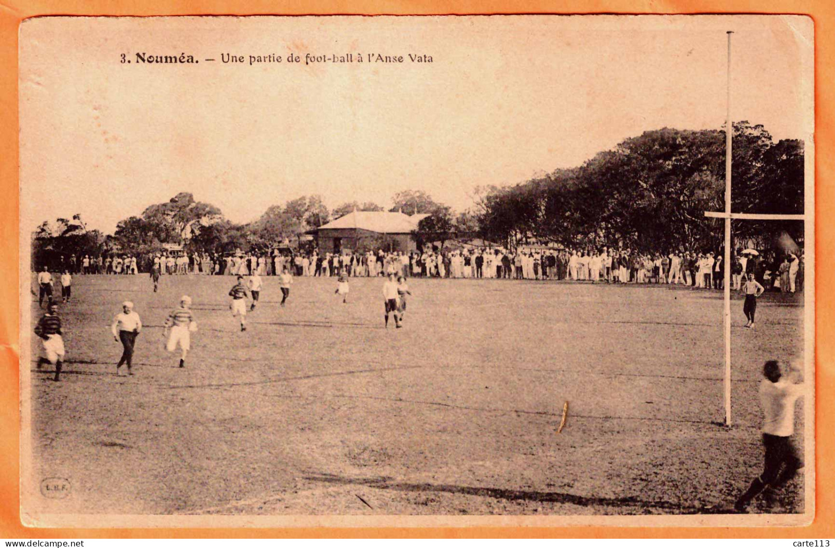 98 - T34636CPA - NOUMEA  - NOUVELLE CALEDONIE - Une Partie De Foot Ball ( Rugby) à L'anse Vata - Très Bon état - OCEANIE - Nouvelle Calédonie