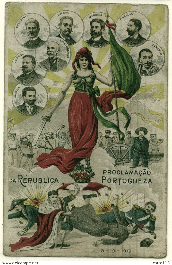 0 - T17064CPA - Portugal - Proclamacao Da Republica Portugueza - 5-10-1910 - Assez Bon état - EUROPE - Andere & Zonder Classificatie