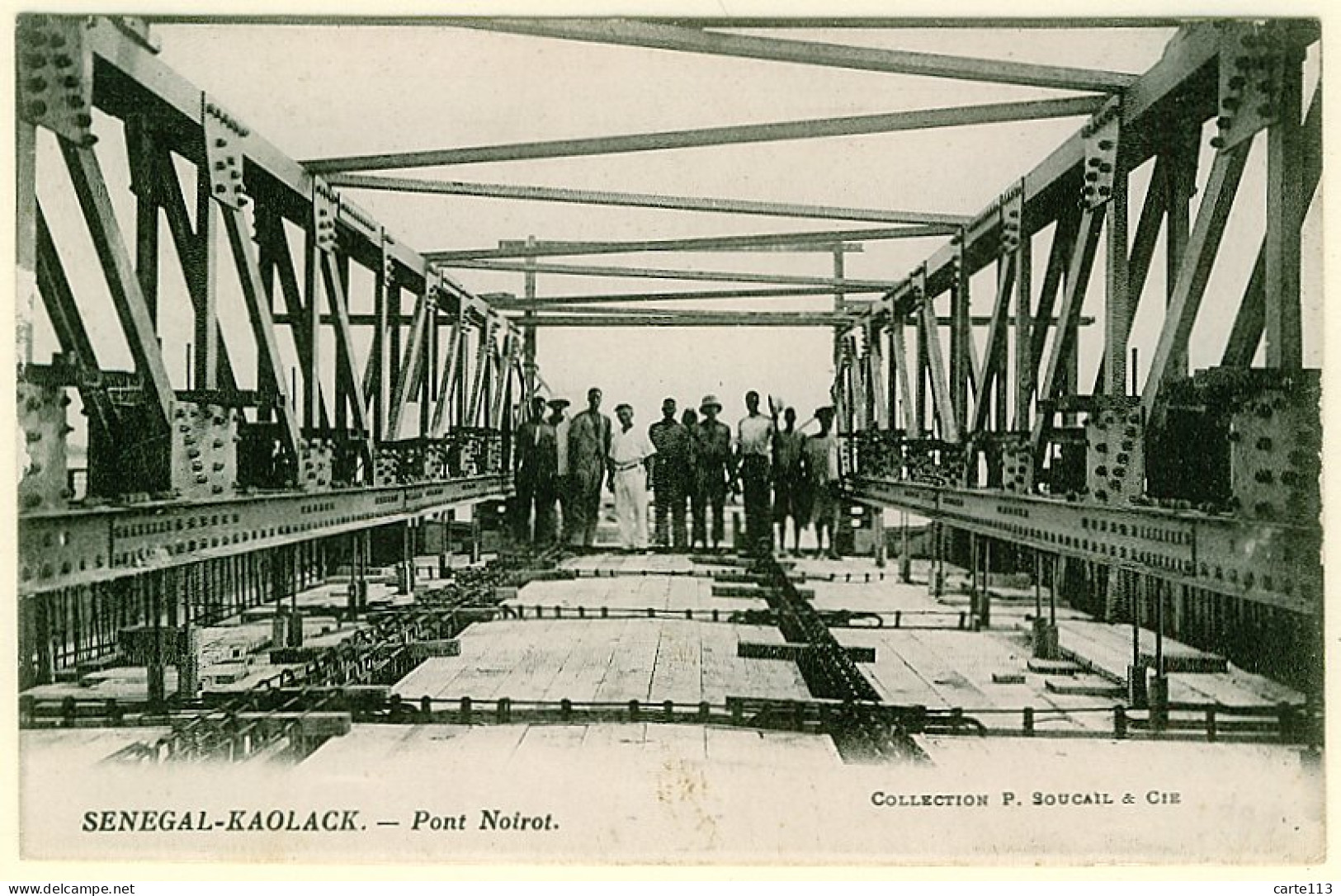 0 - T10223CPA - SENEGAL - KAOLACK - Pont Noirot En Construction - Très Bon état - AFRIQUE - Sénégal