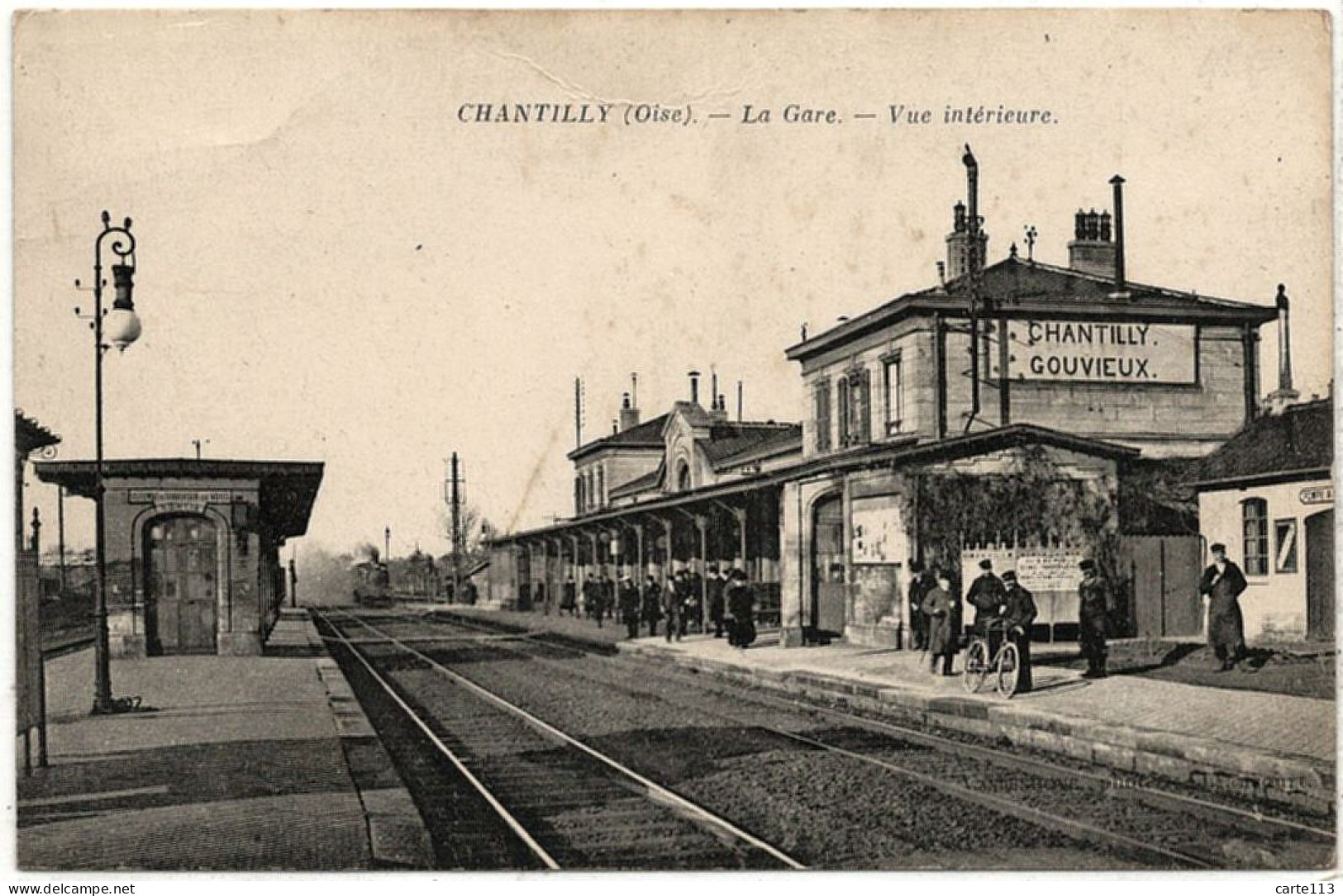 60 - T26377CPA - CHANTILLY - La GARE - Vue Intérieure - Train - Très Bon état - OISE - Chantilly