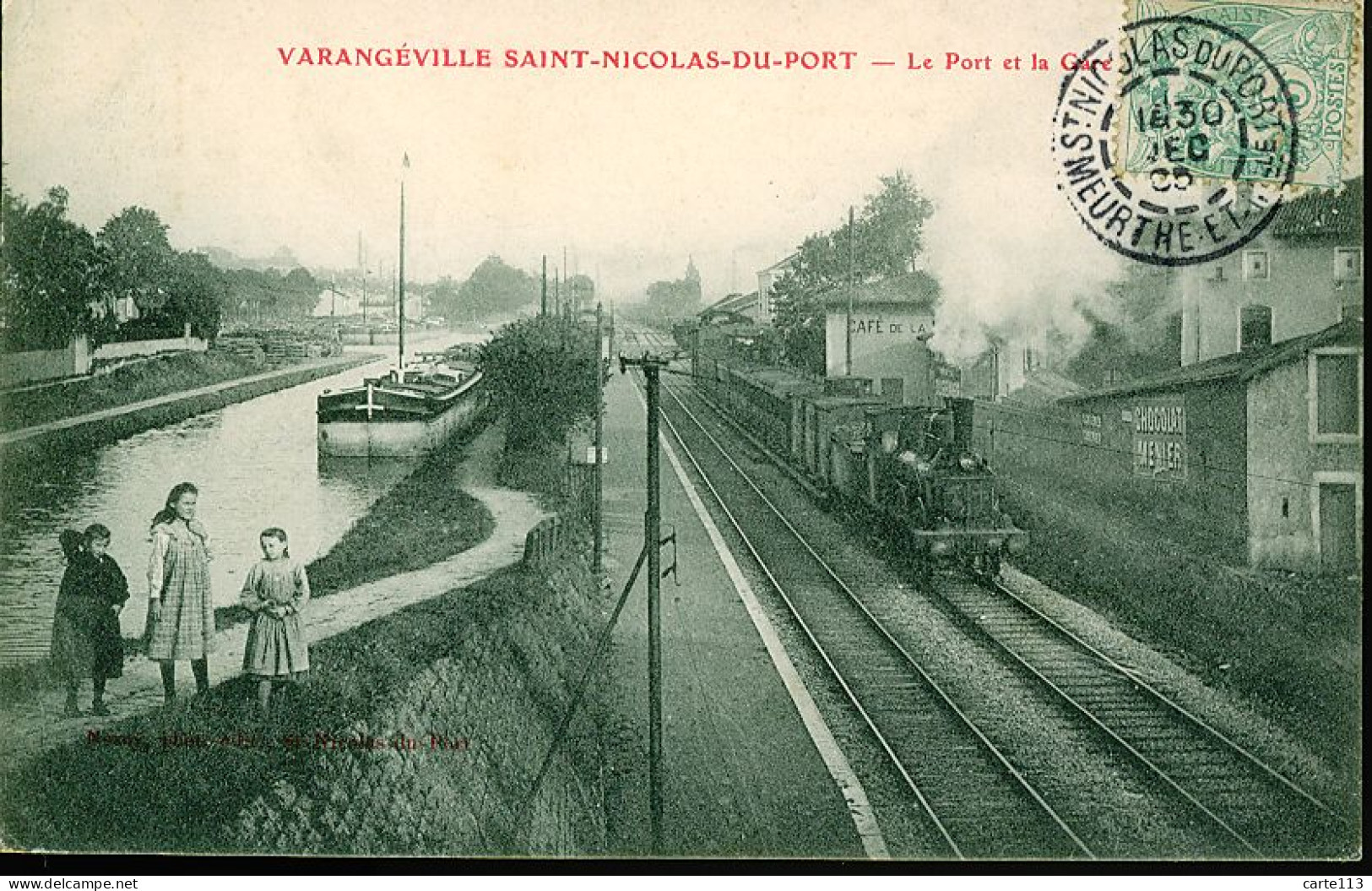 54 - T1295CPA - VARANGEVILLE - SAINT ST NICOLAS DU PORT - Le Port Et La Gare - Parfait état - MEURTHE-ET-MOSELLE - Saint Nicolas De Port