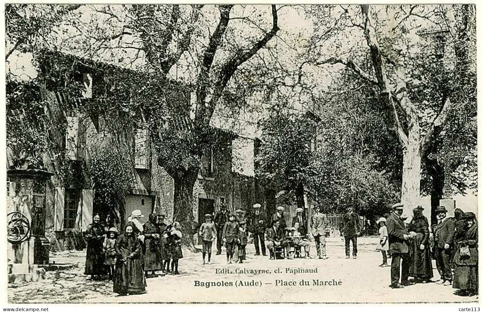 11 - B9966CPA - BAGNOLES - Place Du Marché - Très Bon état - AUDE - Andere & Zonder Classificatie