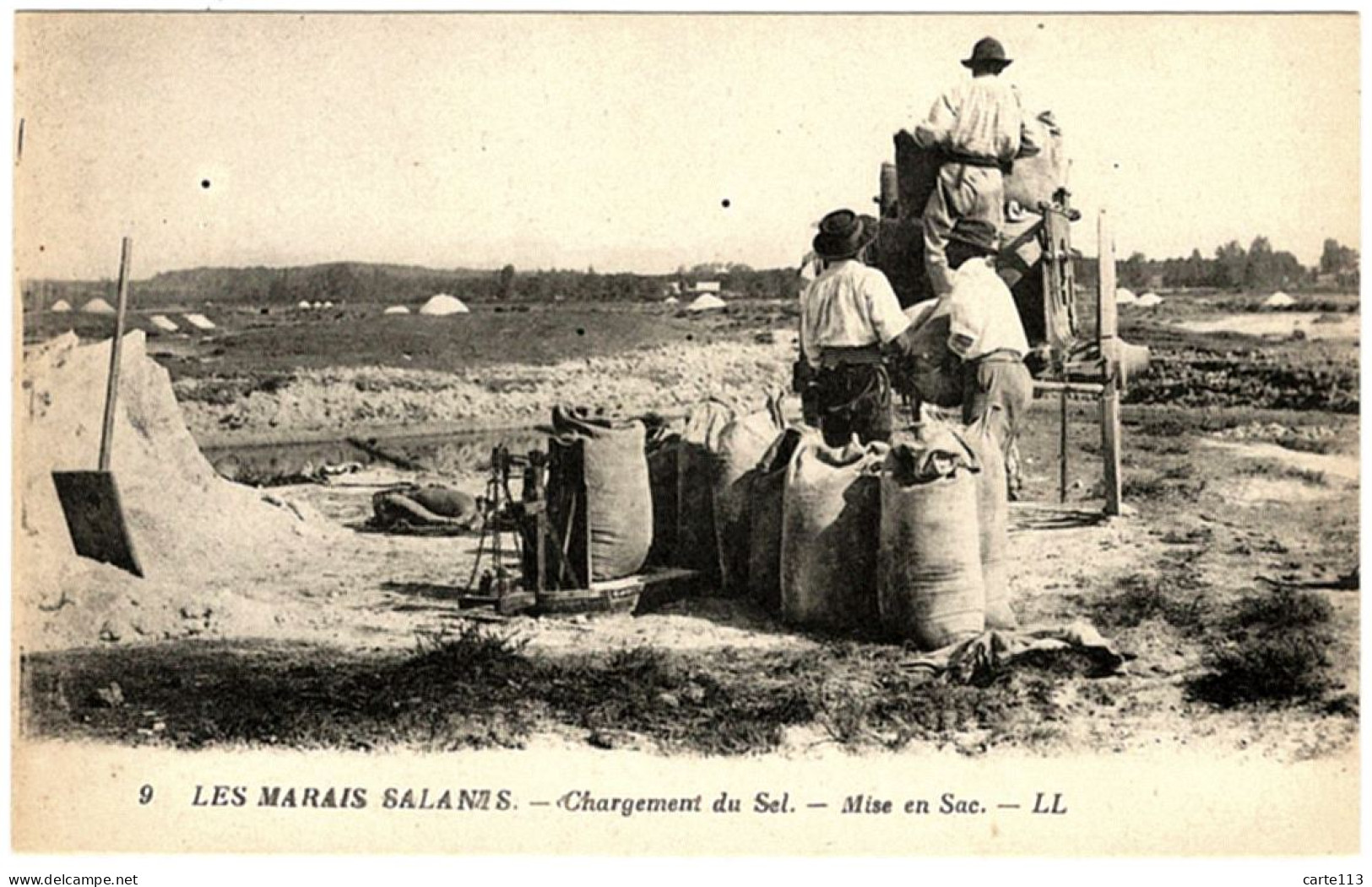 44 - T26338CPA - LES MARAIS SALANTS - Chargement Du Sel - Mise En Sac - Très Bon état - LOIRE-ATLANTIQUE - Sonstige & Ohne Zuordnung