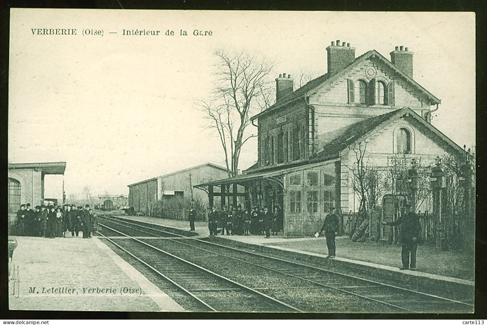 60 - T1425CPA - VERBERIE - Intérieur De La Gare - Parfait état - OISE - Verberie