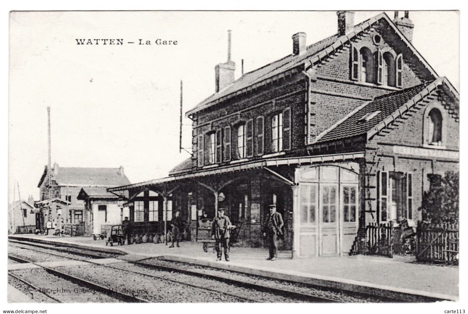 59 - T1179CPA - WATTEN - La Gare - Parfait état - NORD - Autres & Non Classés