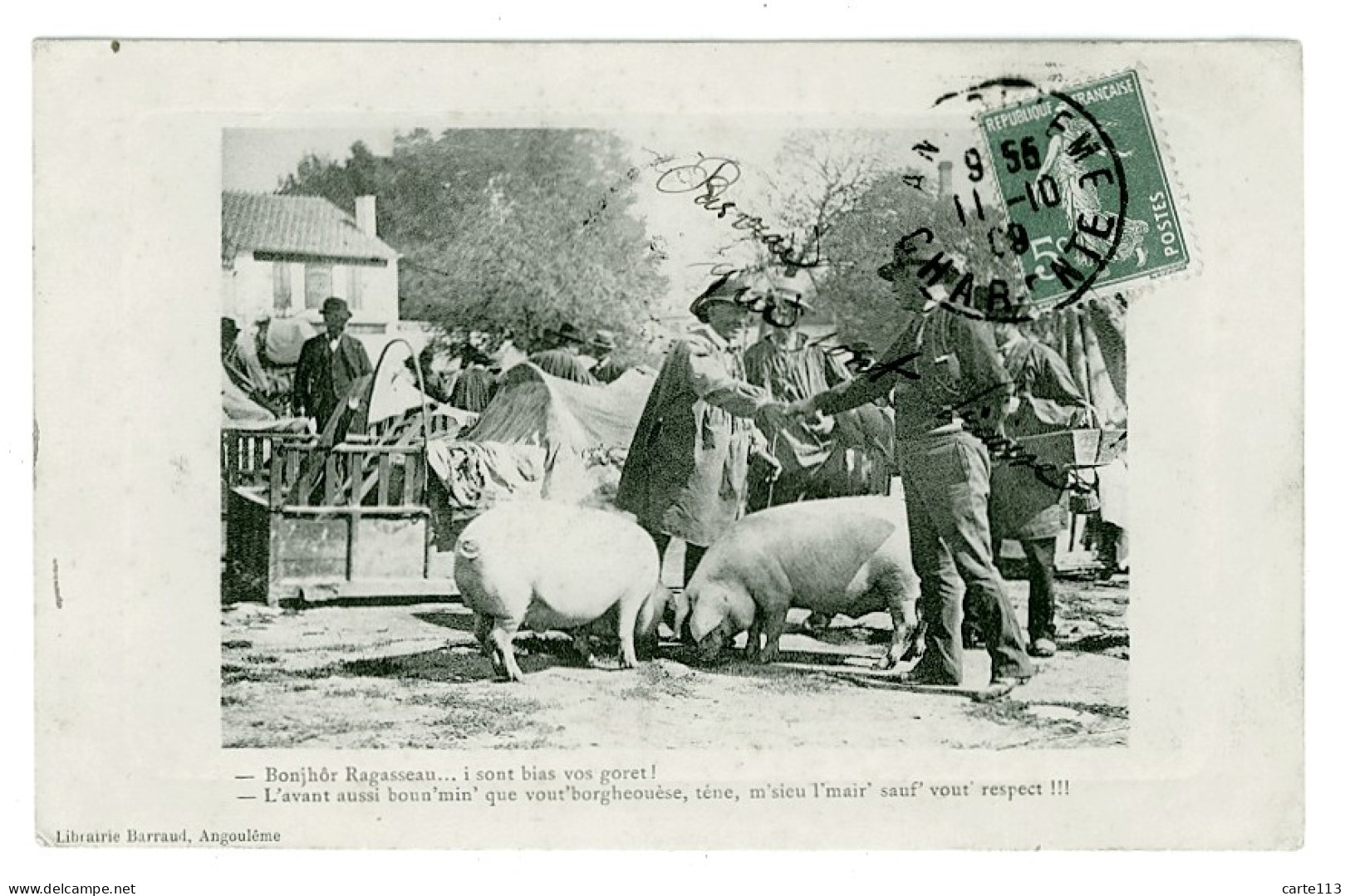 16 - T4490CPA - ANGOULEME (ÉDITEUR) - Bonjhör Ragasseau … Scène De Foire - Très Bon état - CHARENTE - Other & Unclassified