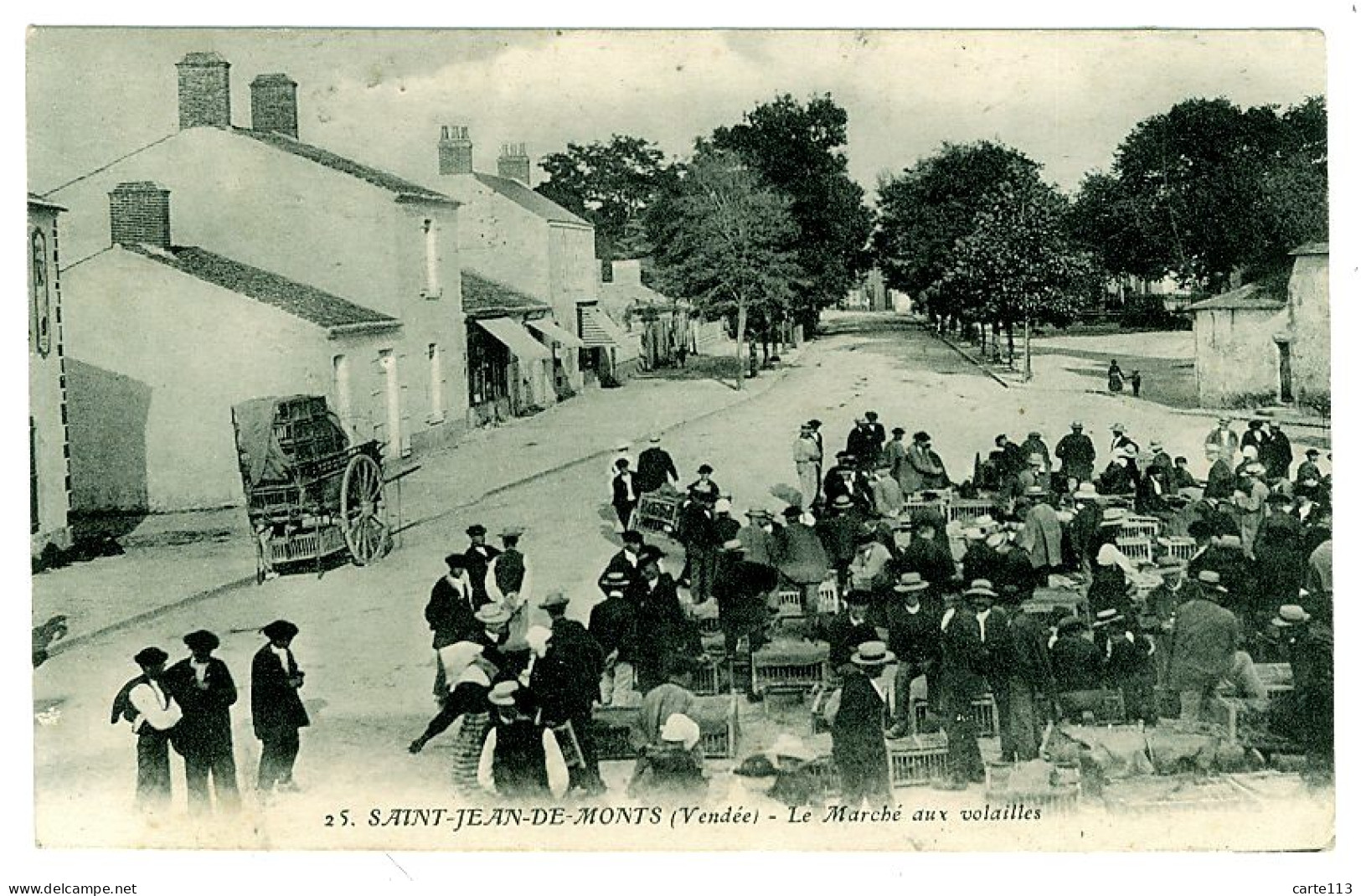 85 - T3319CPA - SAINT ST JEAN DE MONTS - Le Marche Aux Volailles - Parfait état - VENDEE - Saint Jean De Monts