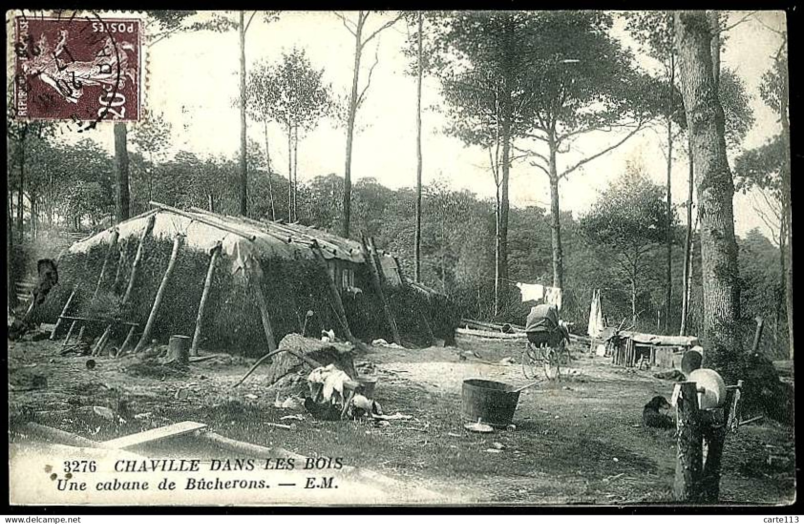 92 - T2390CPA - CHAVILLE - Dans Les Bois - Une Cabane De Bucherons - Bon état - HAUTS-DE-SEINE - Chaville