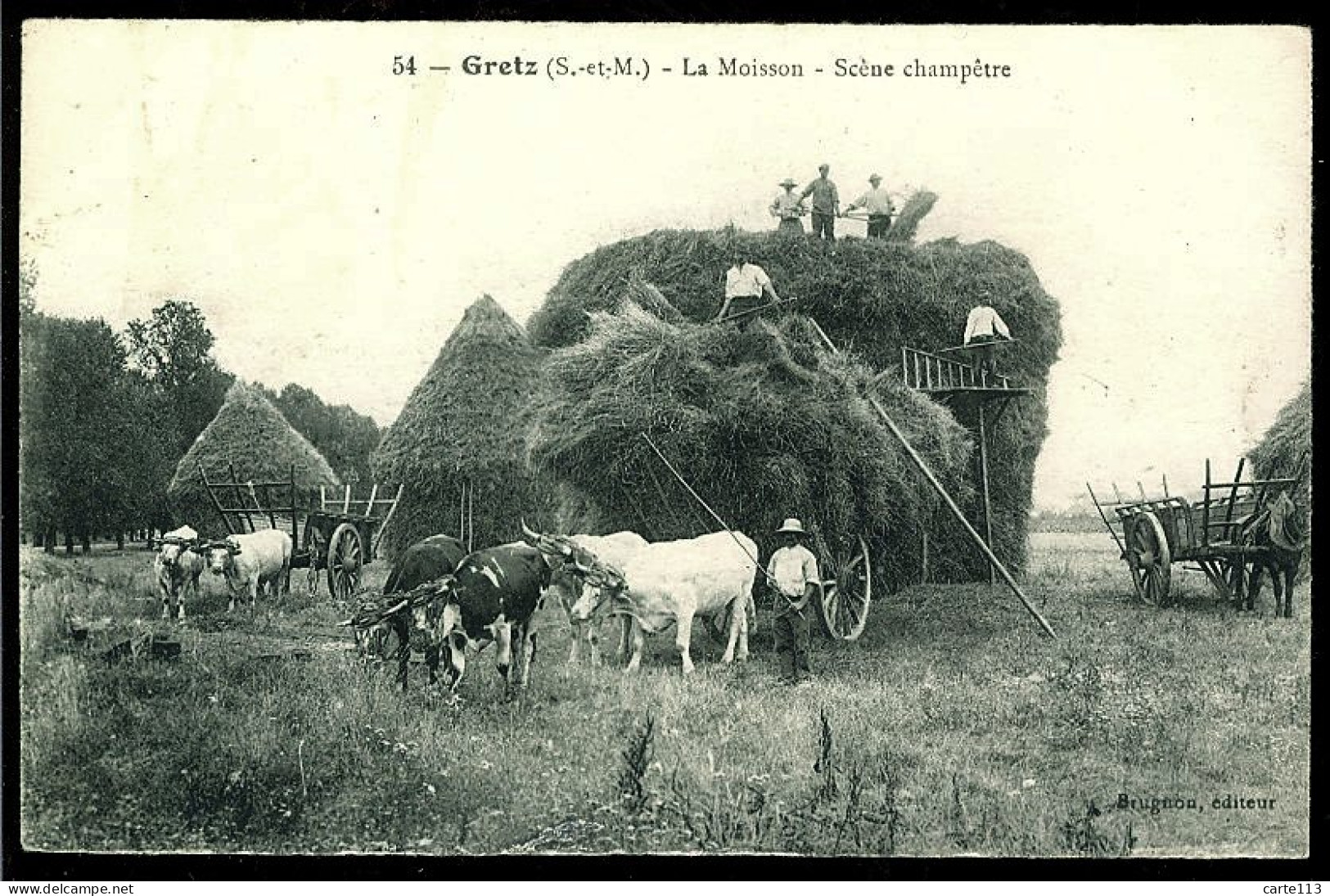 77 - T2104CPA - GRETZ - Scène Champêtre - La Moisson - Parfait état - SEINE-ET-MARNE - Gretz Armainvilliers