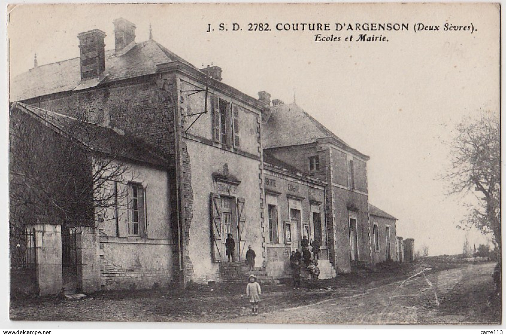 79 - B18018CPA - COUTURE D' ARGENSON - Ecoles Et Mairie - Très Bon état - DEUX-SEVRES - Sonstige & Ohne Zuordnung