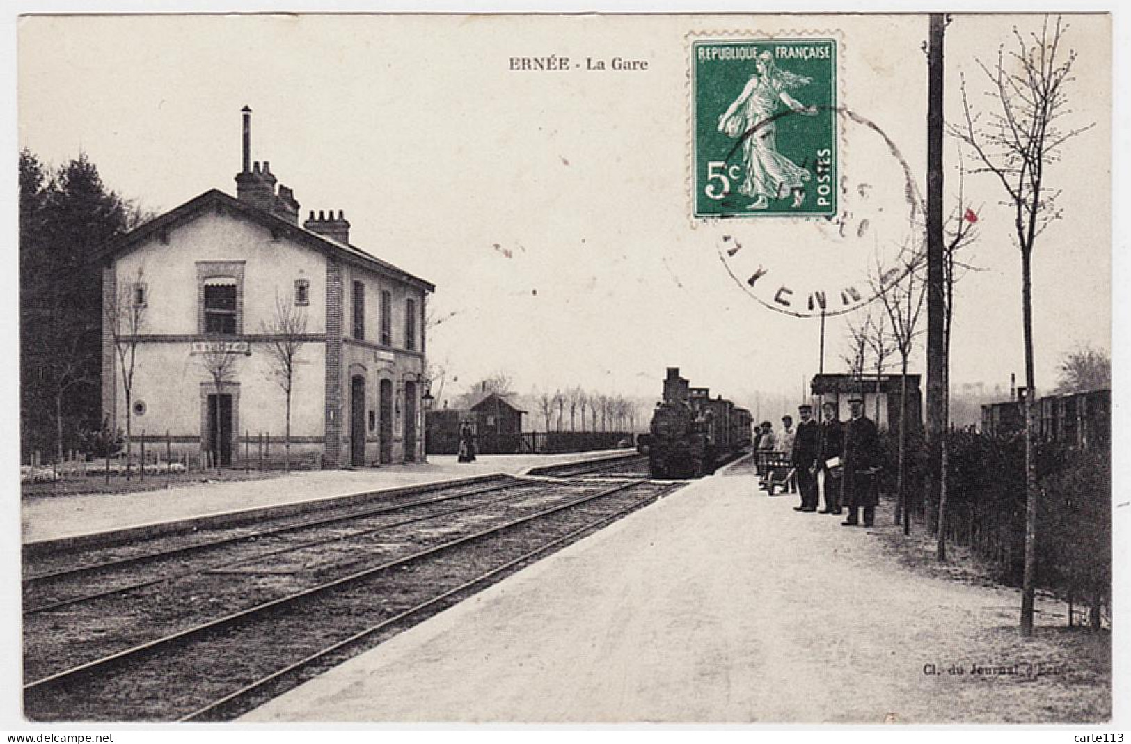 53 - T1039CPA - ERNEE - La Gare - Parfait état - MAYENNE - Ernee