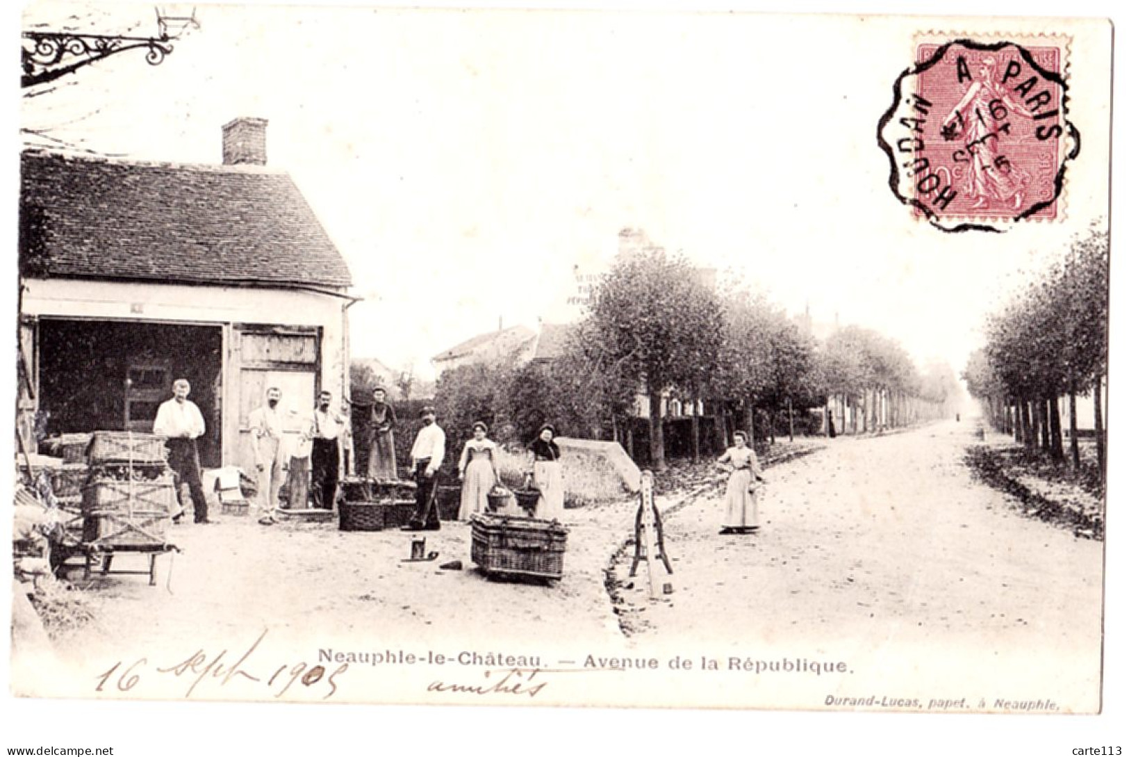 78 - B1175CPA - NEAUPHLE LE CHÂTEAU - Avenue De La République - Bon état - YVELINES - Neauphle Le Chateau