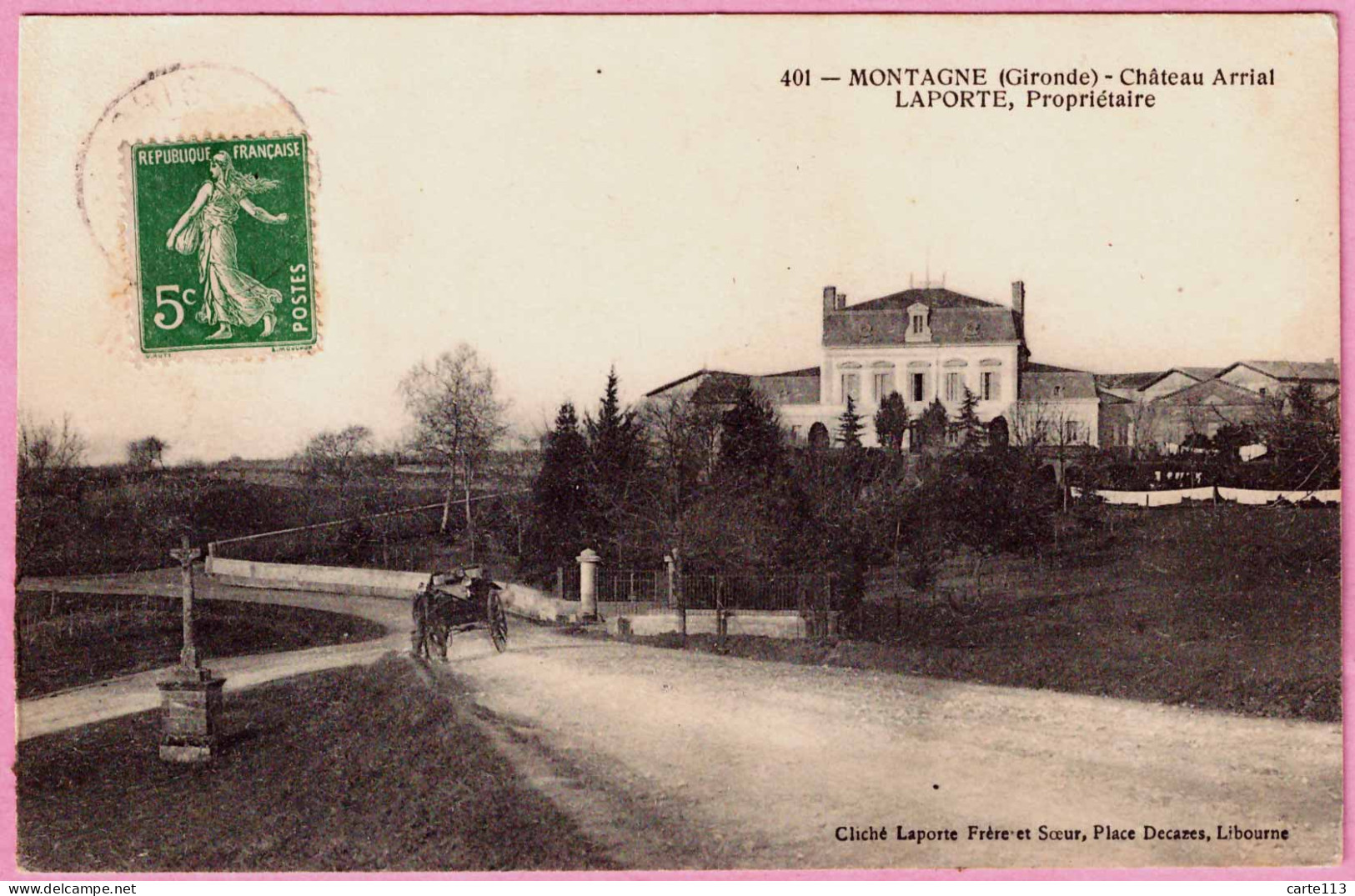 33 - B34935CPA - MONTAGNE - Château Arrial. Laporte Propriétaire - Très Bon état - GIRONDE - Other & Unclassified