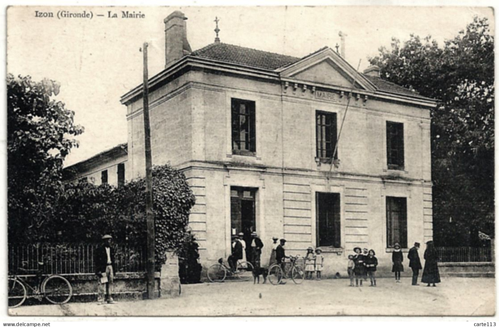 33 - B26505CPA - IZON - La Mairie, Hotel De Ville - Très Bon état - GIRONDE - Other & Unclassified