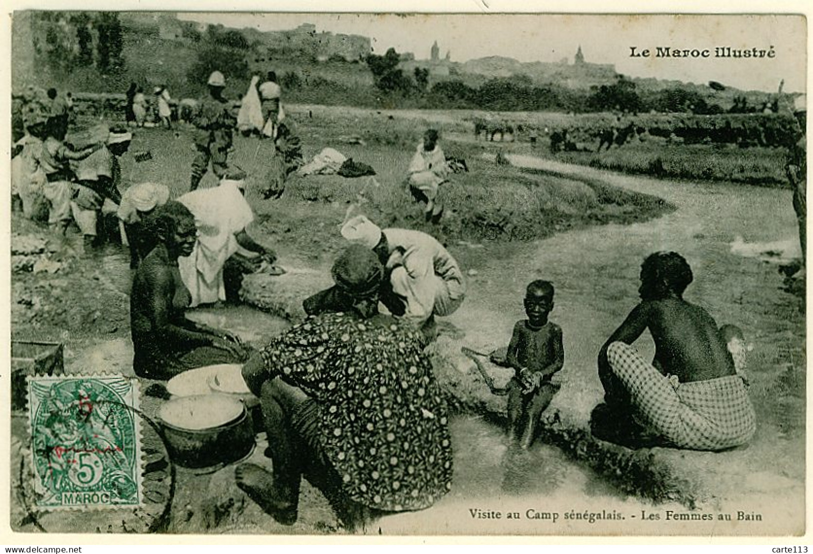 0 - T10328CPA - MAROC - Camp Sénégalais, Les Femmes Au Bain - Très Bon état - AFRIQUE - Sonstige & Ohne Zuordnung