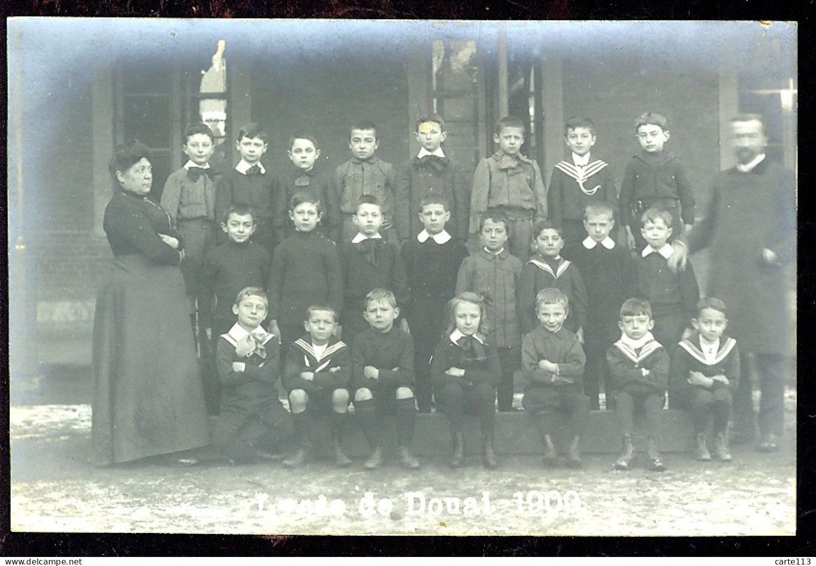 59 - B2161CPA - DOUAI - Lycée 1909 - CARTE PHOTO - Parfait état - NORD - Douai