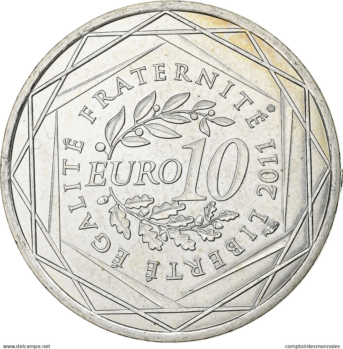 France, 10 Euro, Pays De La Loire, 2011, Paris, Argent, SPL, KM:1746 - France