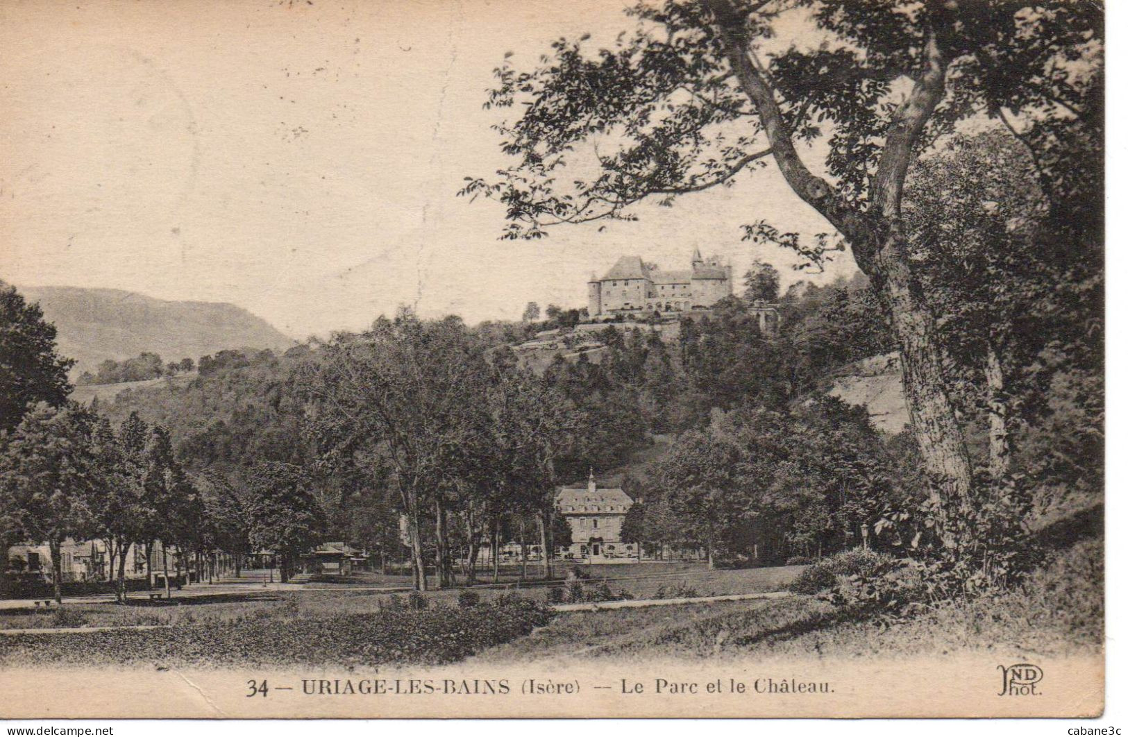 URIAGE-LES-BAINS (Isère) - Le Parc Et Le Château - Uriage