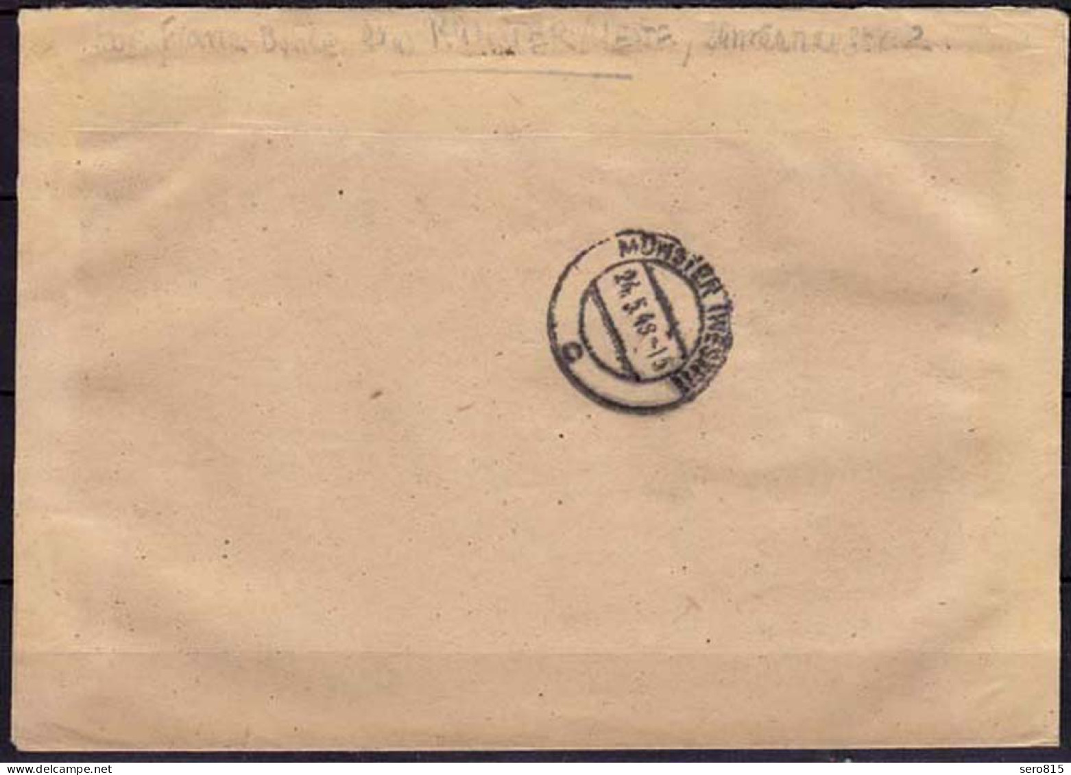 Münster Westfalen SST 1948 Annette Von Droste Hülshoff R-Brief Prov. R-Zettel - Other & Unclassified