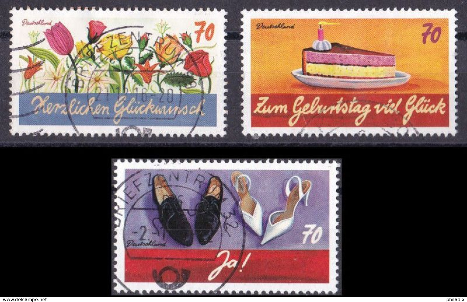 BRD 2016 Mi. Nr. 3232-3234 O/used (BRD1-5) - Gebraucht