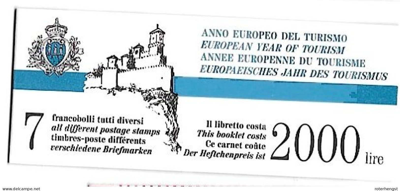 San Marino Booklet Mnh ** 1990 8 Euros - Booklets