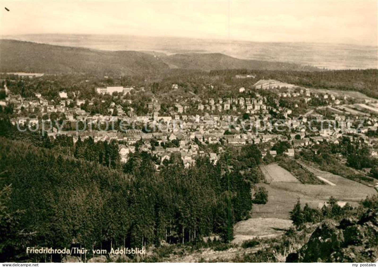 73031250 Friedrichroda Panorama Vom Adolfsblick Friedrichroda - Friedrichroda