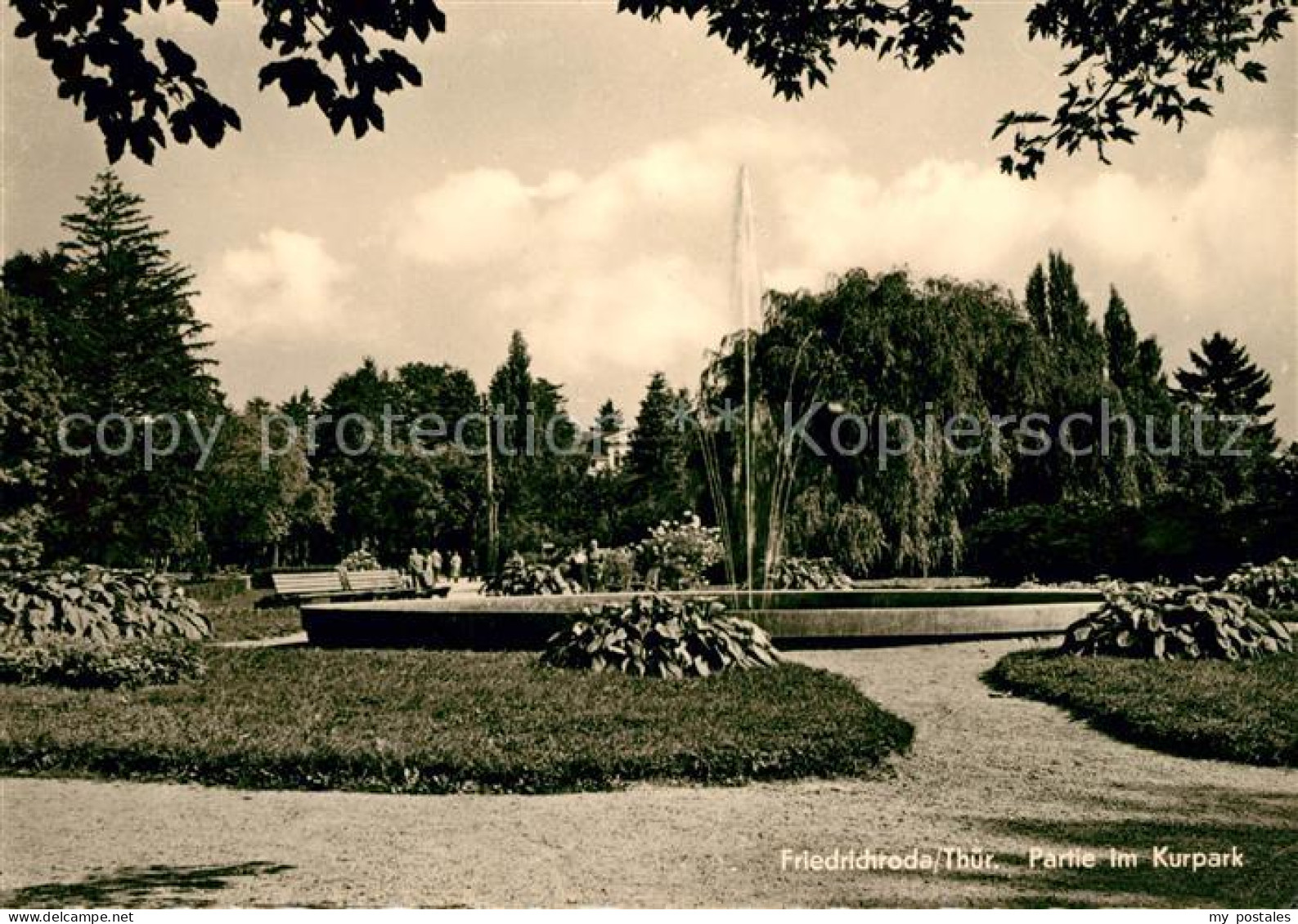 73031247 Friedrichroda Kurpark Brunnen Friedrichroda - Friedrichroda